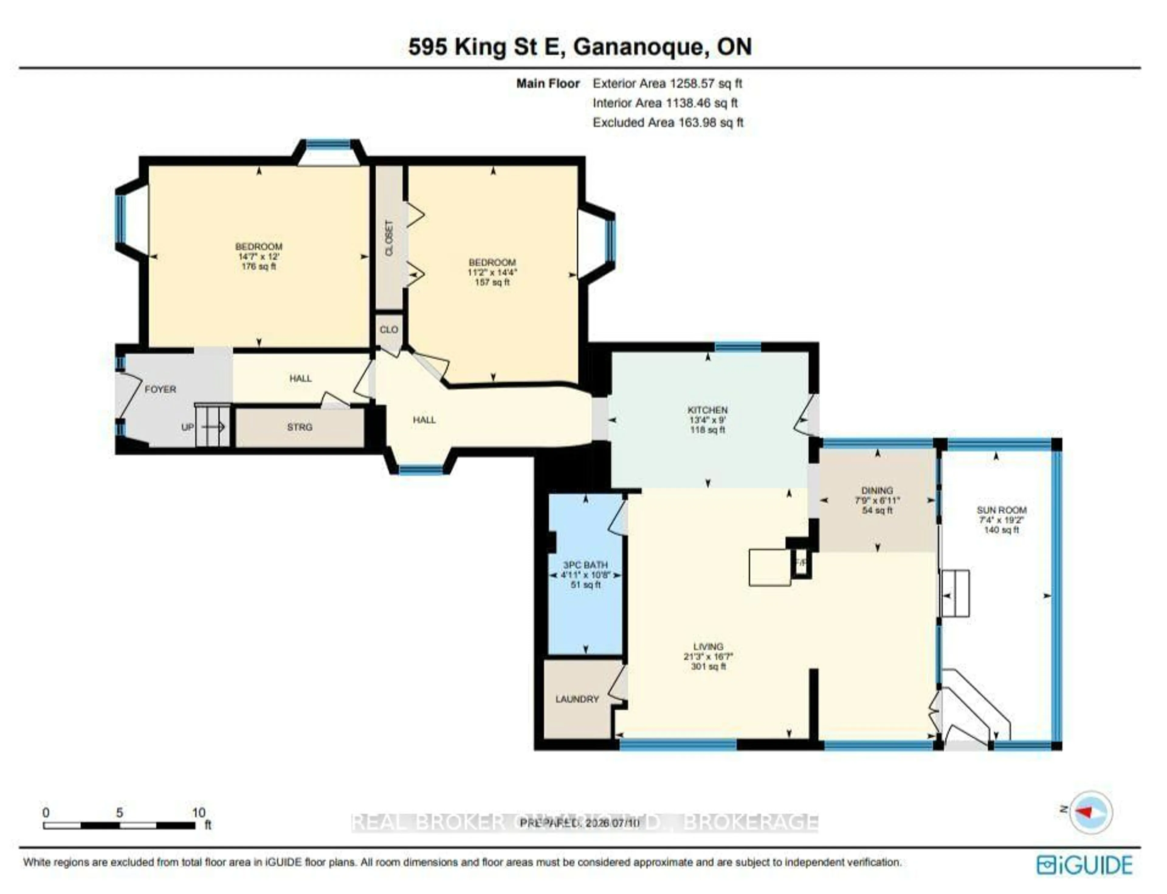 Floor plan for 595 King St, Gananoque Ontario K7G 1H1