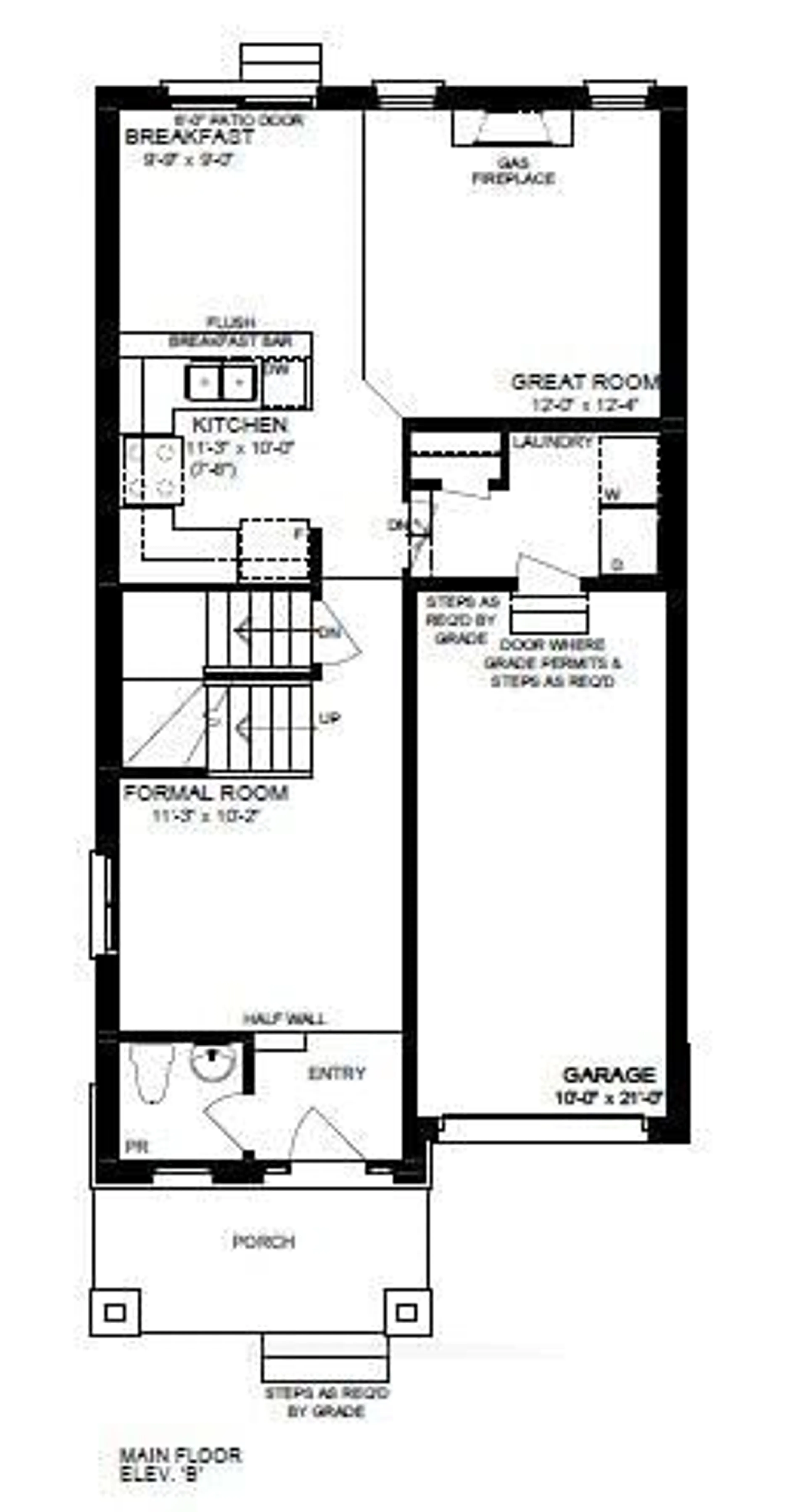 Floor plan for 492 Trevor St, Cobourg Ontario K9J 4J5