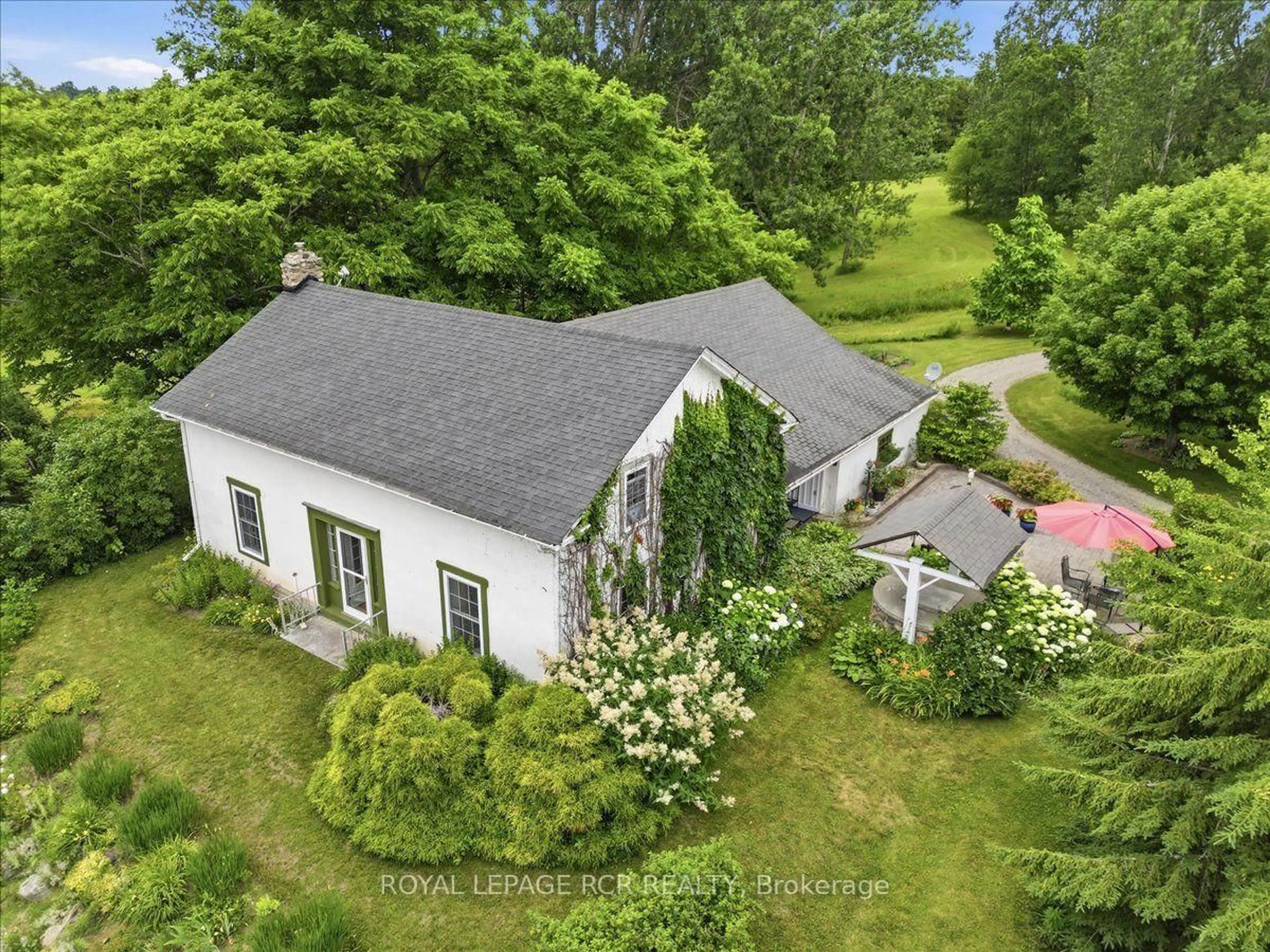 A pic from outside/outdoor area/front of a property/back of a property/a pic from drone, unknown for 14116 County Road #2 Rd, Cramahe Ontario K0K 1H0