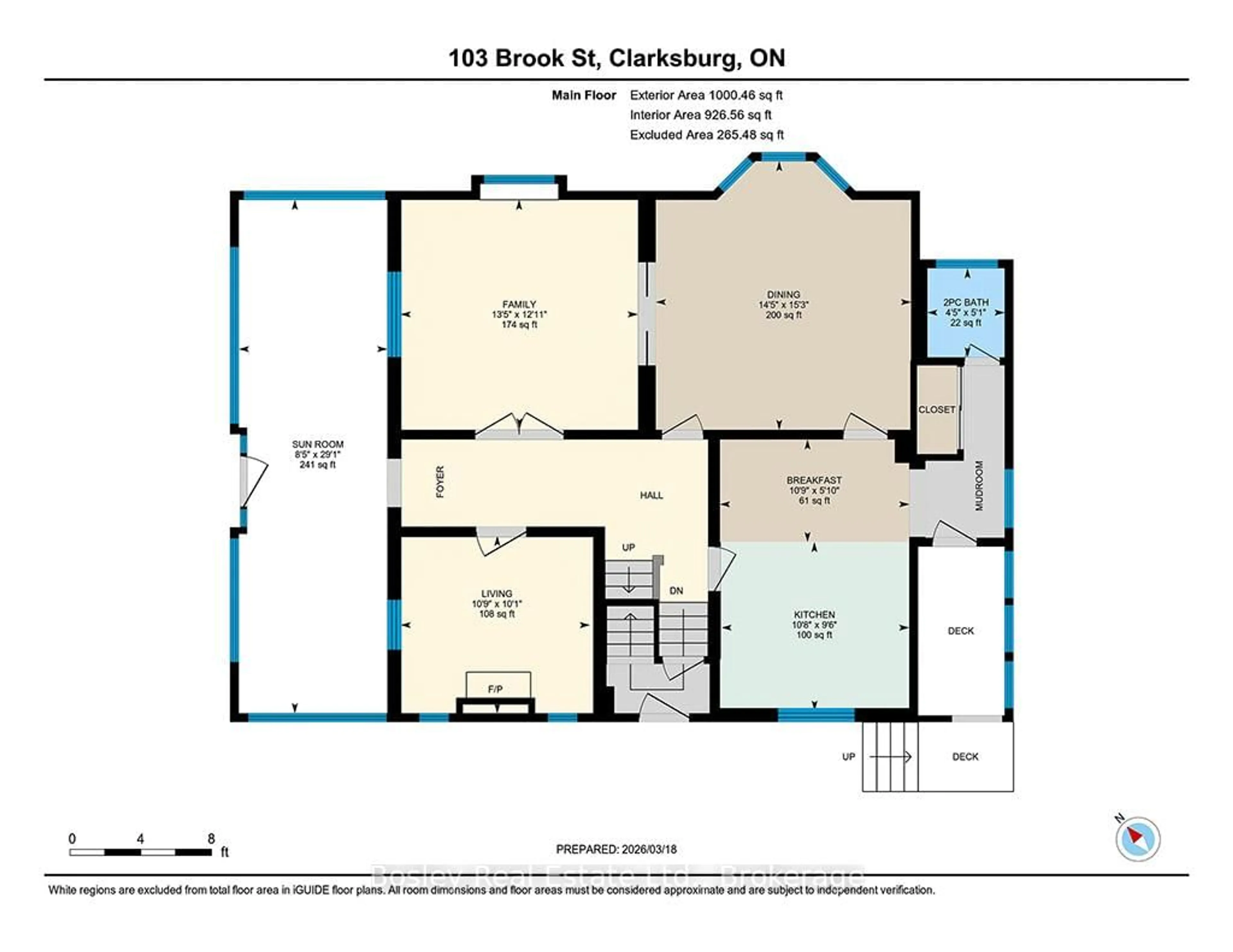 Floor plan for 103 Brook St, Blue Mountains Ontario N0H 1J0