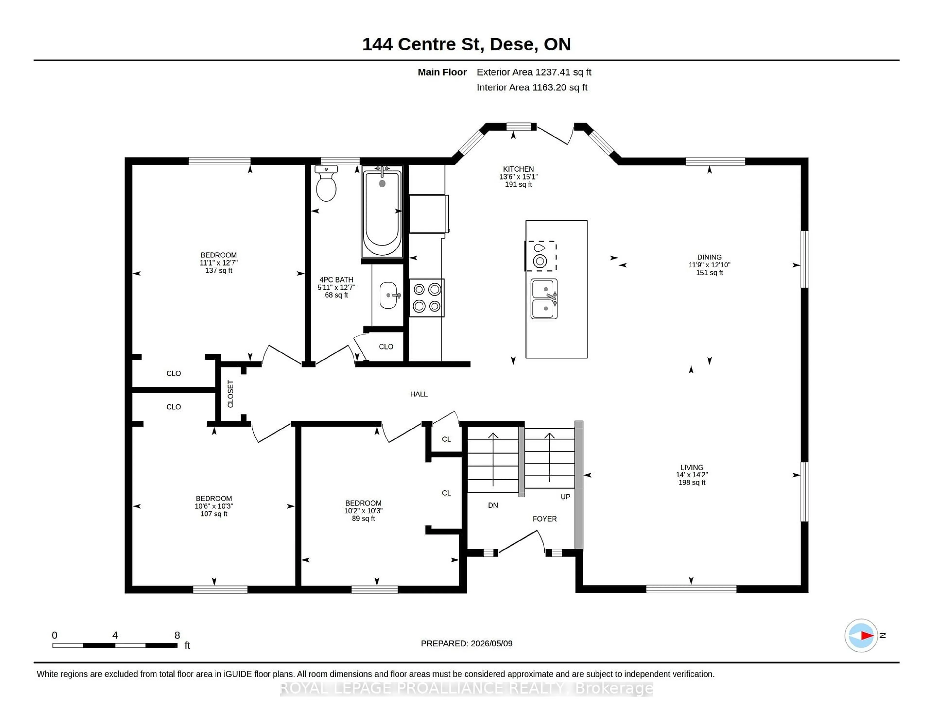 Floor plan for 144 Centre St, Deseronto Ontario K0K 1X0