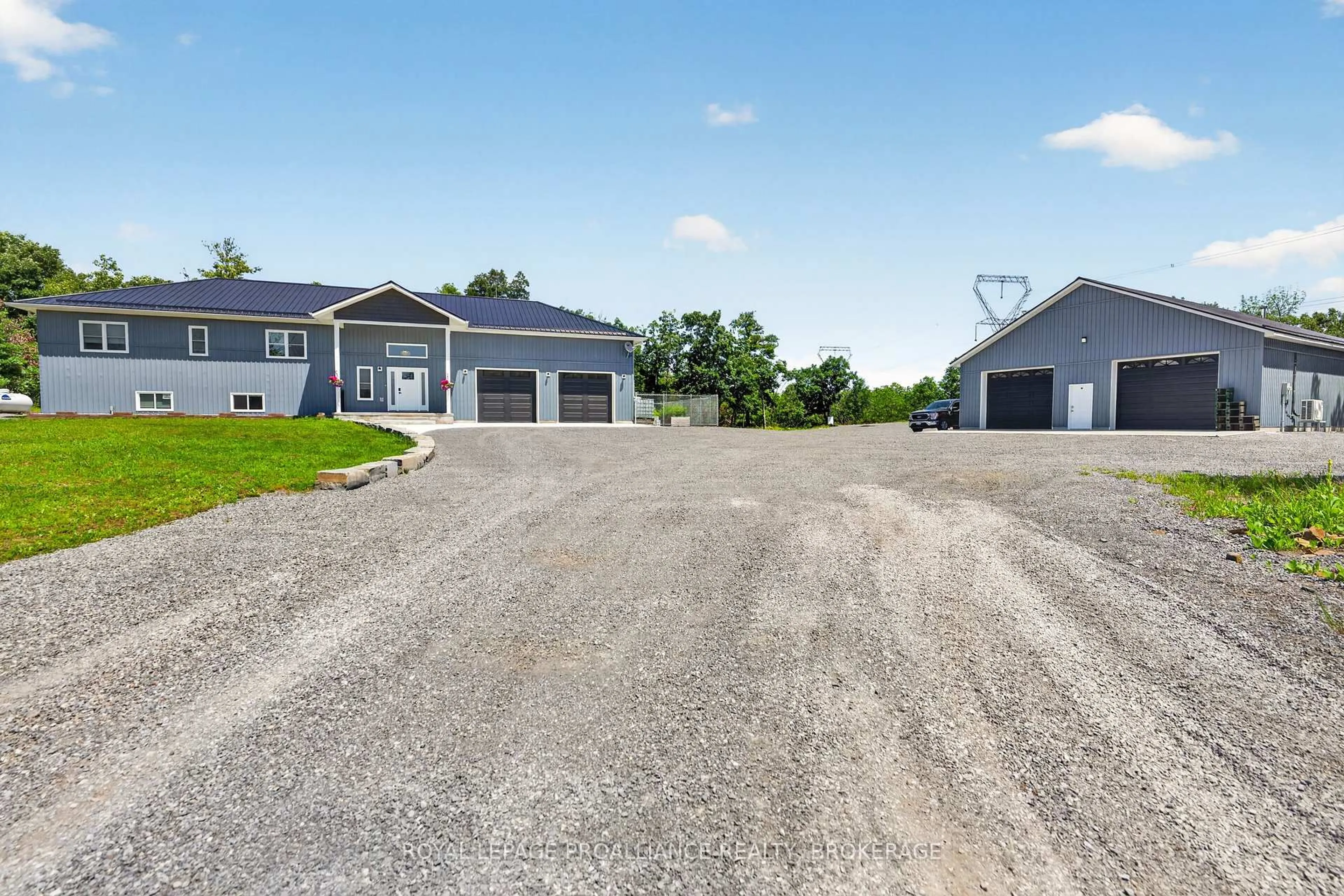 A pic from outside/outdoor area/front of a property/back of a property/a pic from drone, street for 210 Troy Lake Rd, Rideau Lakes Ontario K0G 1E0