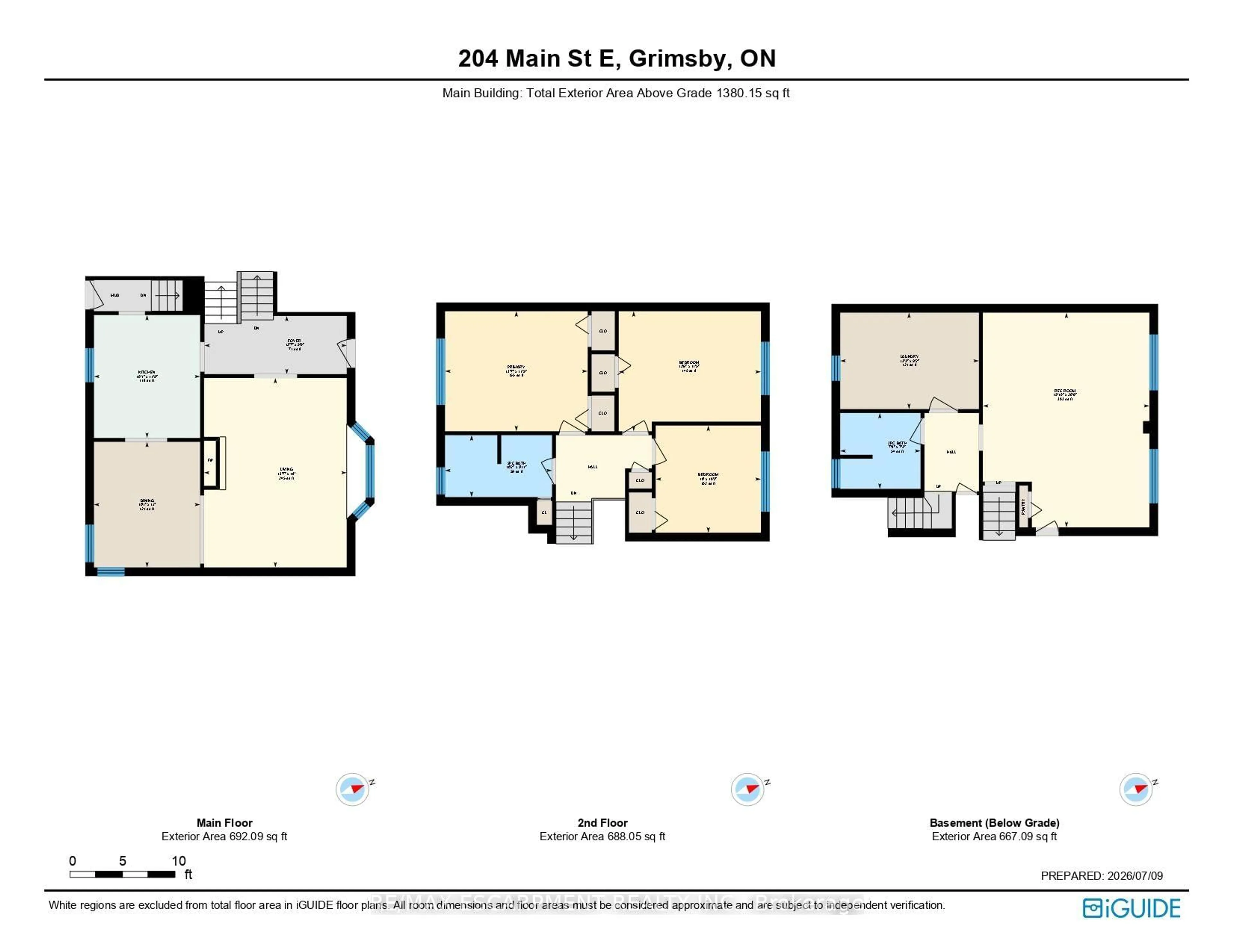 Floor plan for 204 Main St, Grimsby Ontario L3M 1P6