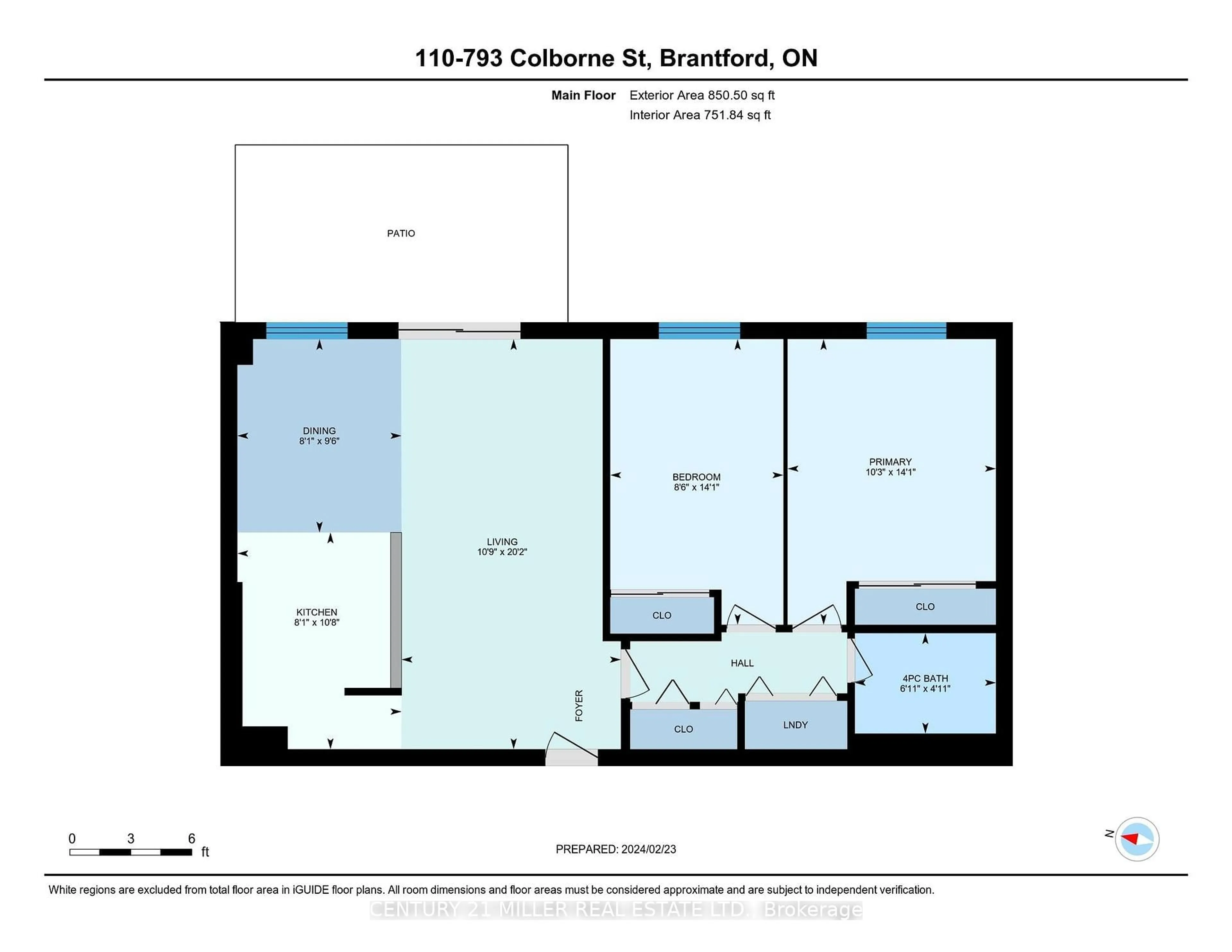 Floor plan for 793 Colborne St #110, Brantford Ontario N3S 7J3
