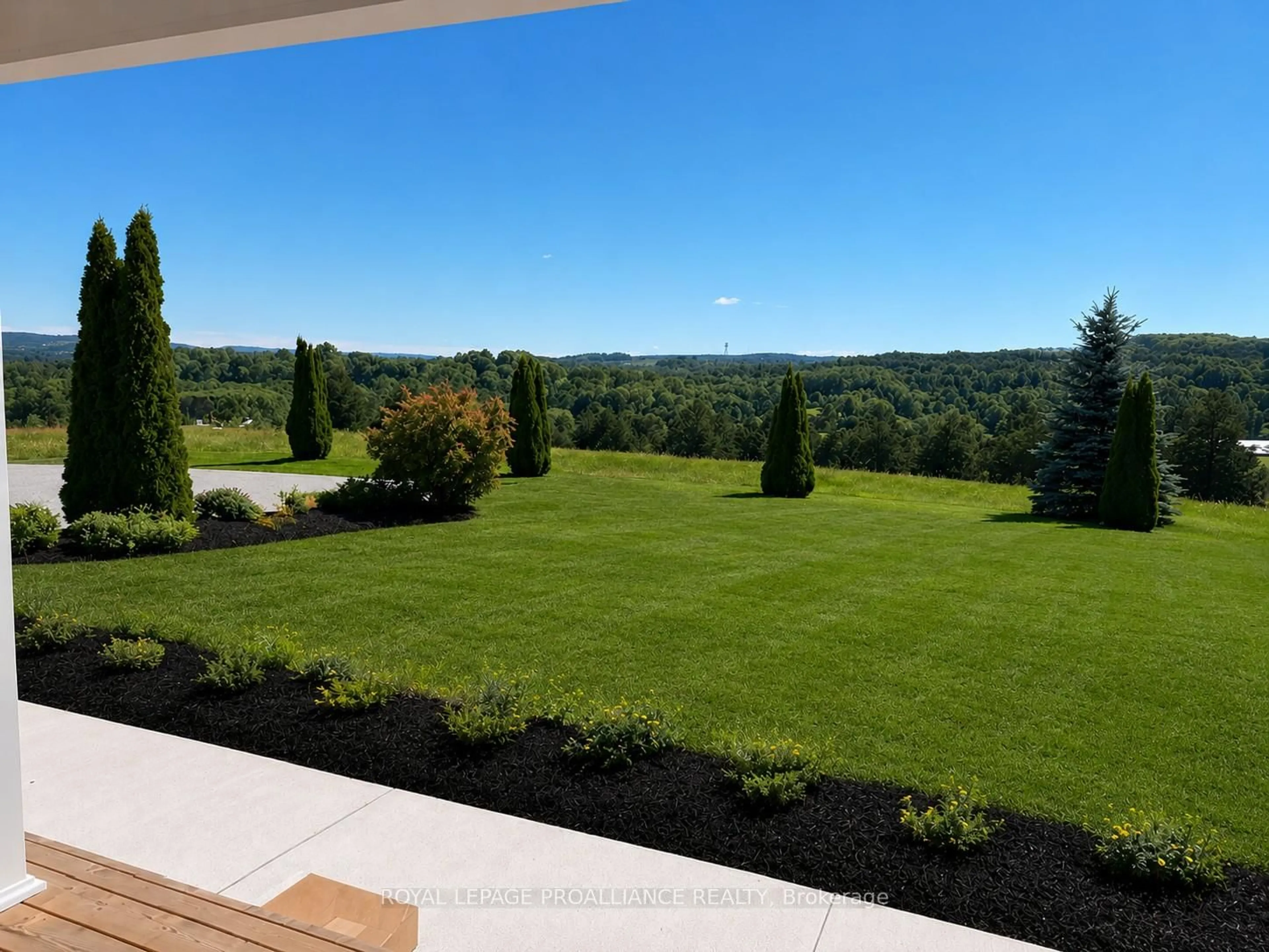 A pic from outside/outdoor area/front of a property/back of a property/a pic from drone, water/lake/river/ocean view for 4836 45 Highway, Hamilton Township Ontario K7G 2V6