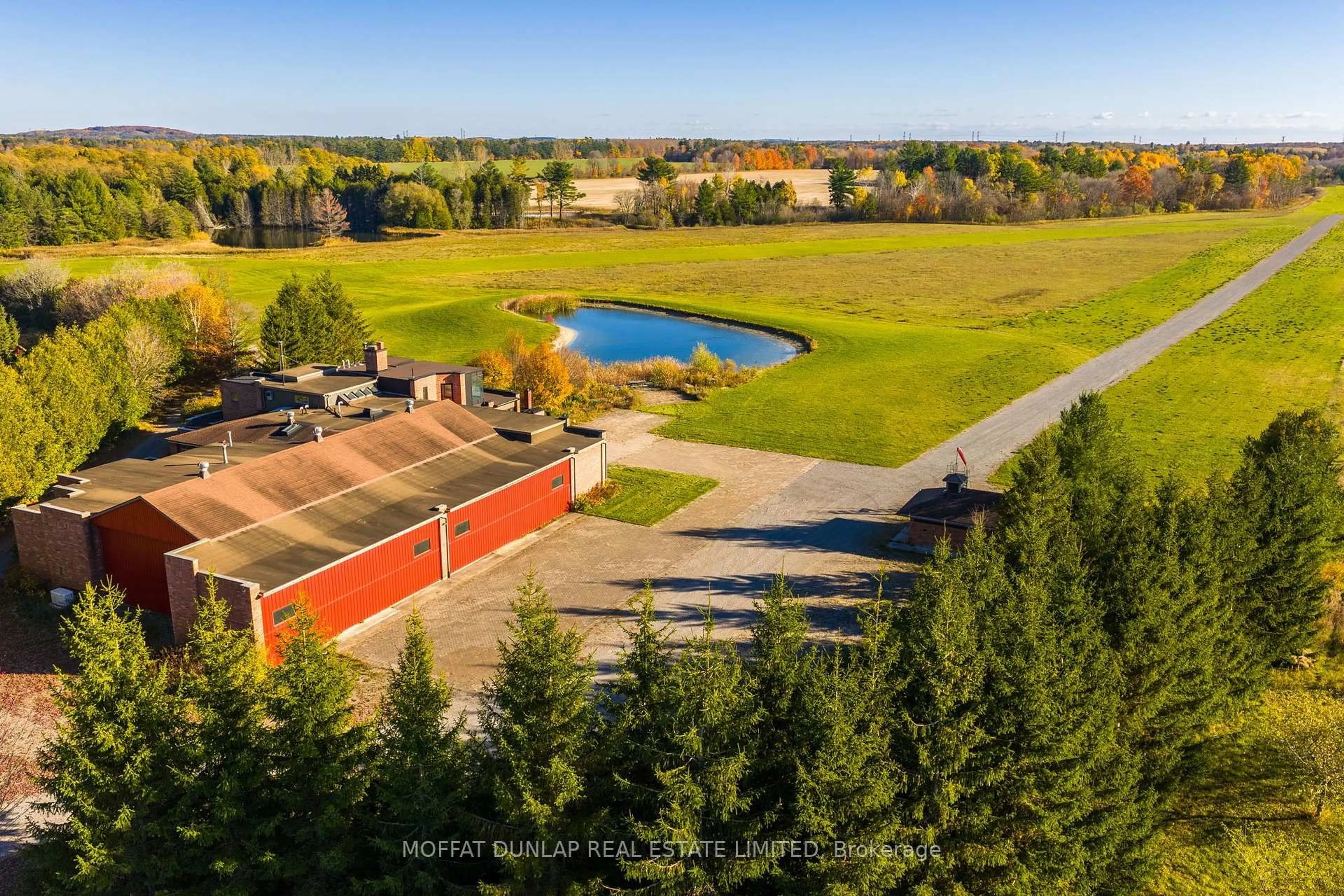 A pic from outside/outdoor area/front of a property/back of a property/a pic from drone, water/lake/river/ocean view for 2441 7th Line, Port Hope Ontario L1A 3V5