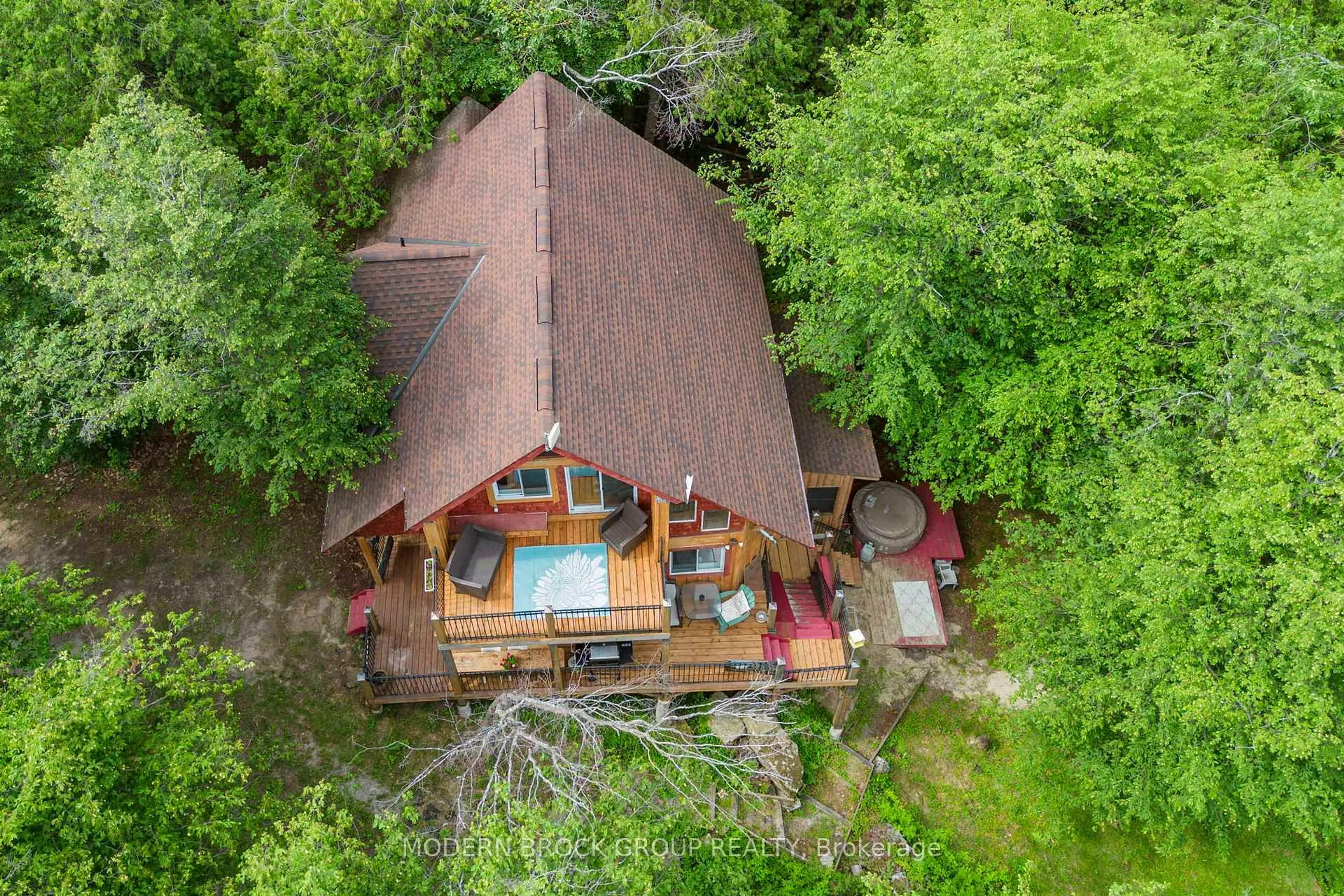 A pic from outside/outdoor area/front of a property/back of a property/a pic from drone, unknown for 30 B6A Otter Lake Rd, Rideau Lakes Ontario K0G 1L0