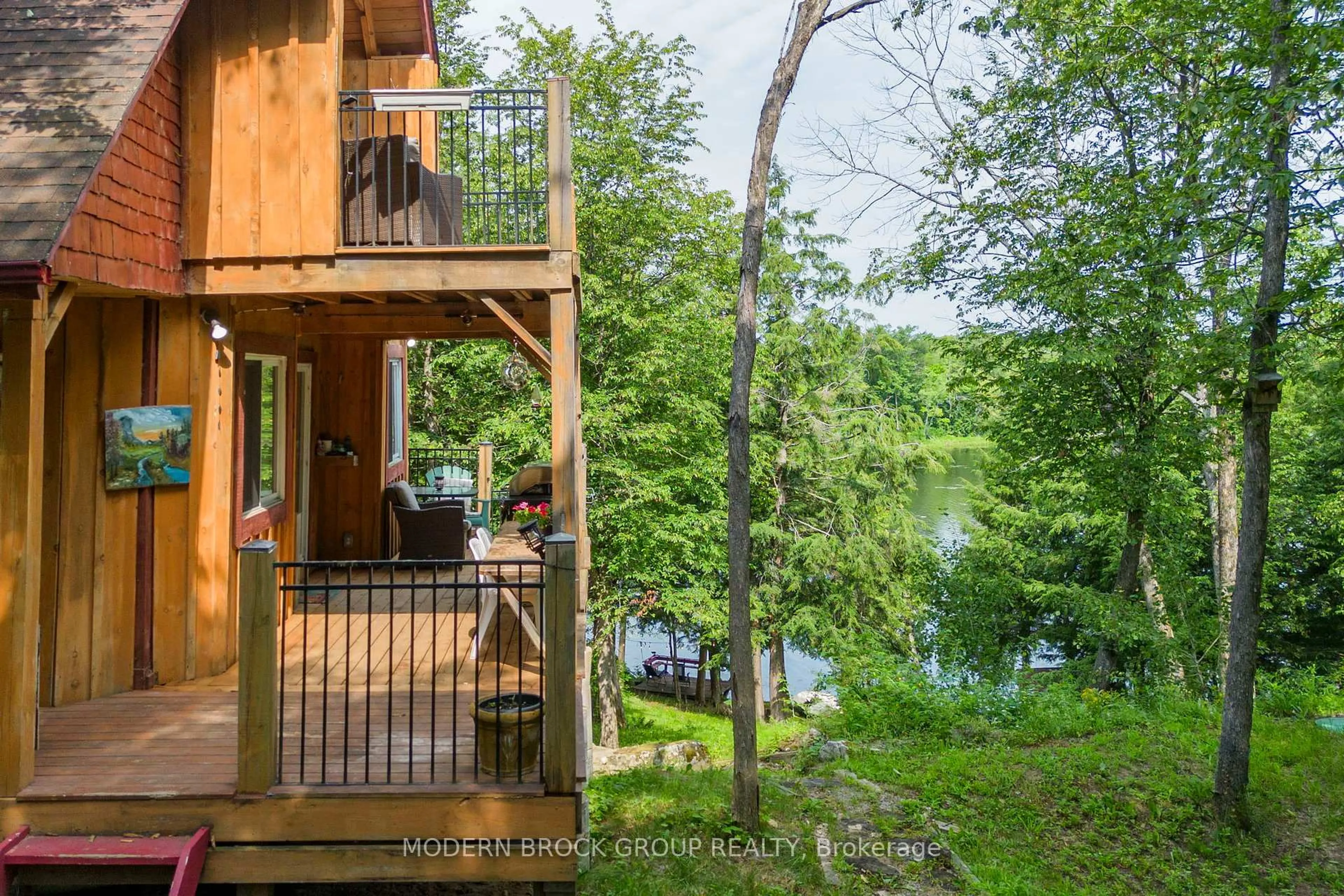 Patio, water/lake/river/ocean view for 30 B6A Otter Lake Rd, Rideau Lakes Ontario K0G 1L0