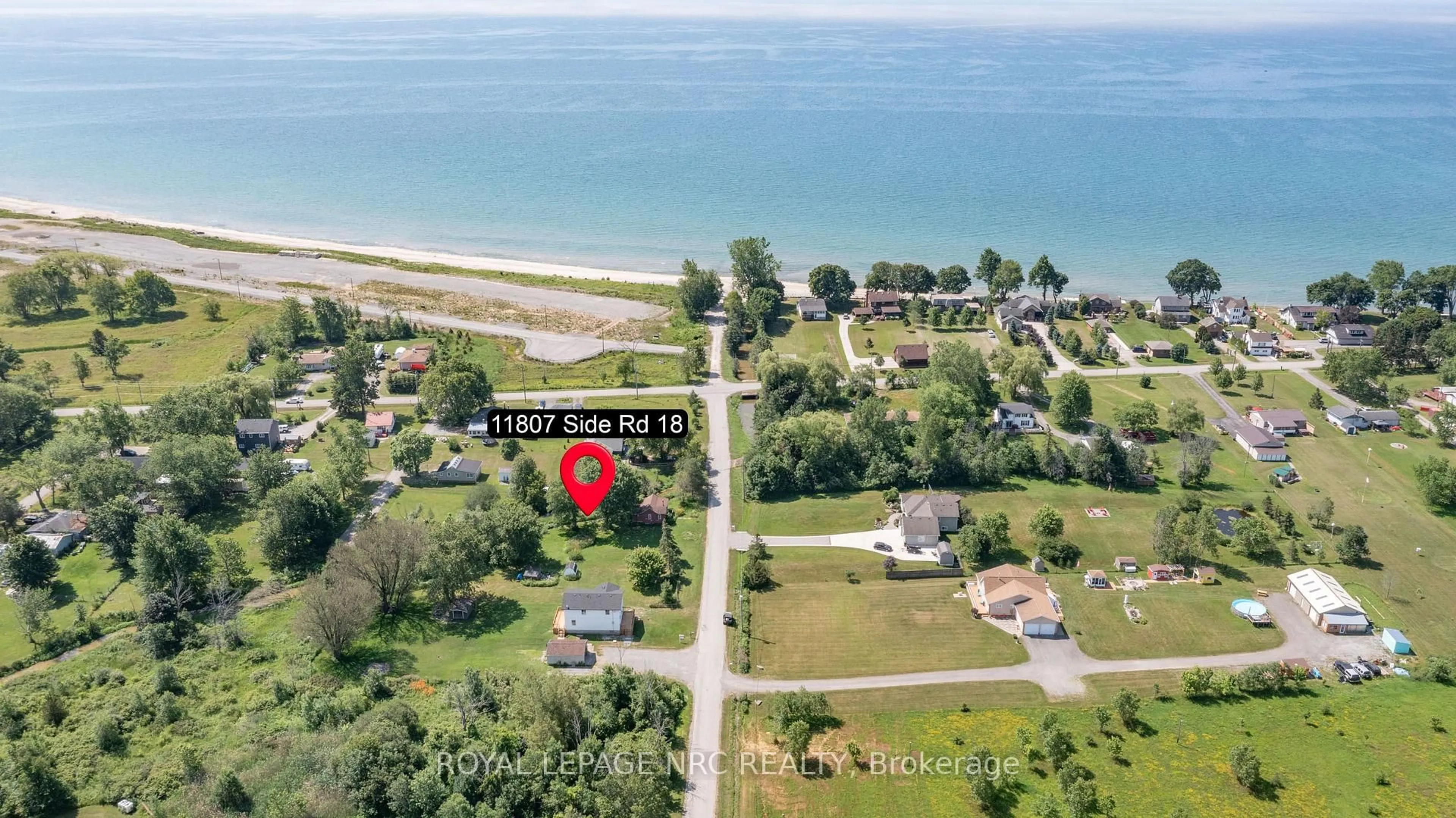 A pic from outside/outdoor area/front of a property/back of a property/a pic from drone, water/lake/river/ocean view for 11807 Sideroad 18 Rd, Wainfleet Ontario L0S 1V0