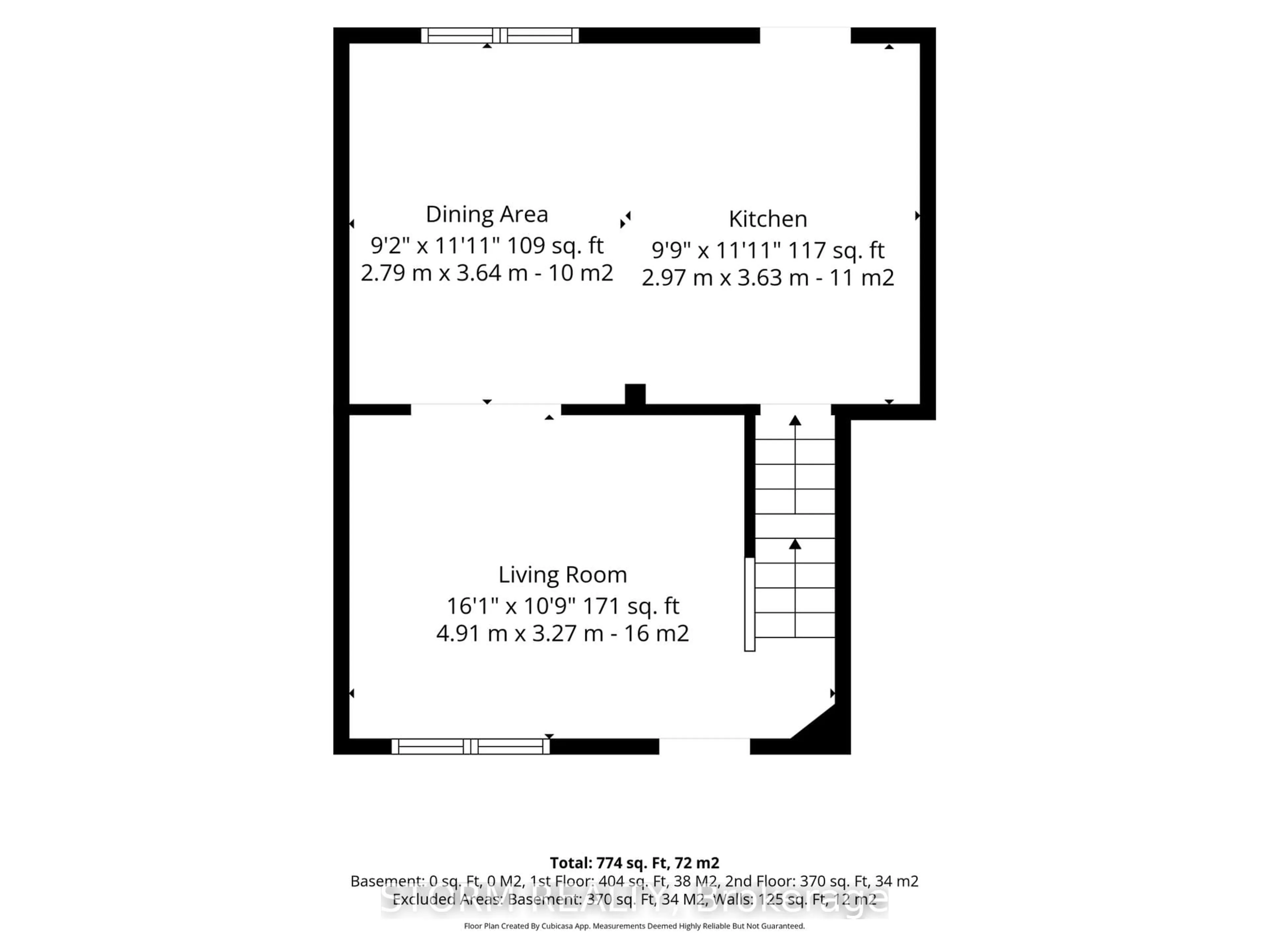Floor plan for 456 4th St, Cornwall Ontario K6J 2S9