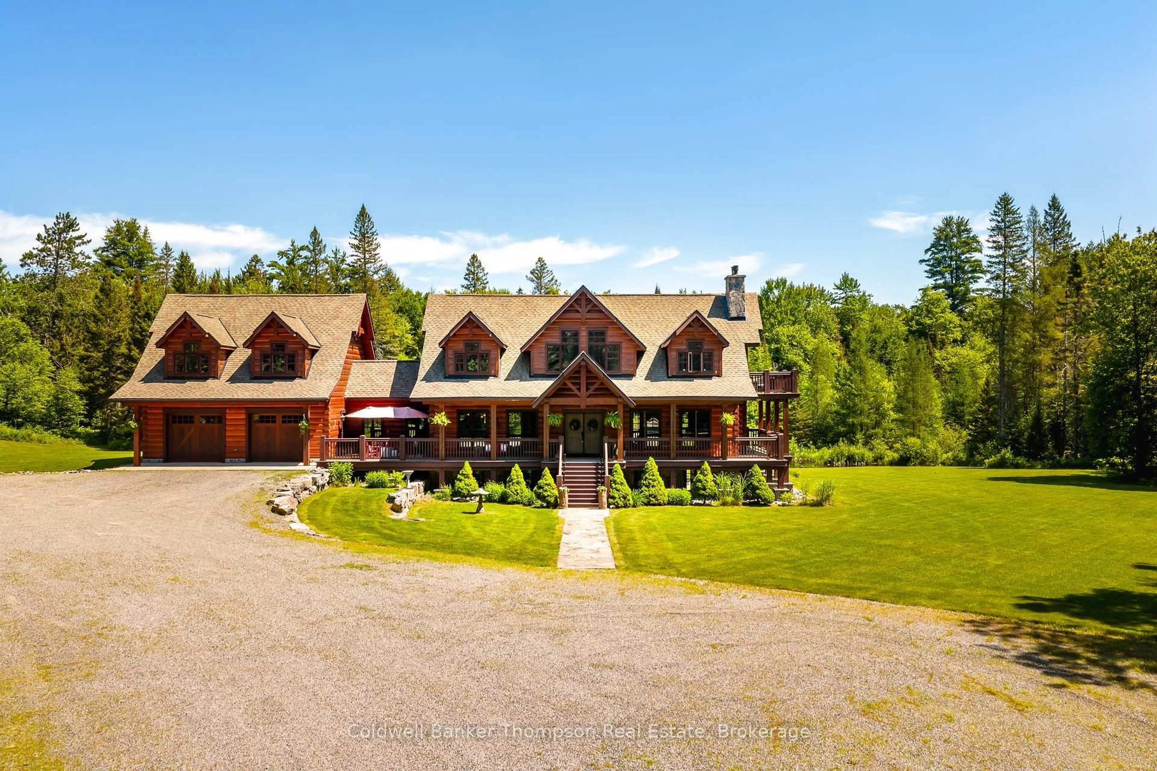 A pic from outside/outdoor area/front of a property/back of a property/a pic from drone, mountain view for 407 Stisted Rd, Ryerson Ontario P0A 1C0