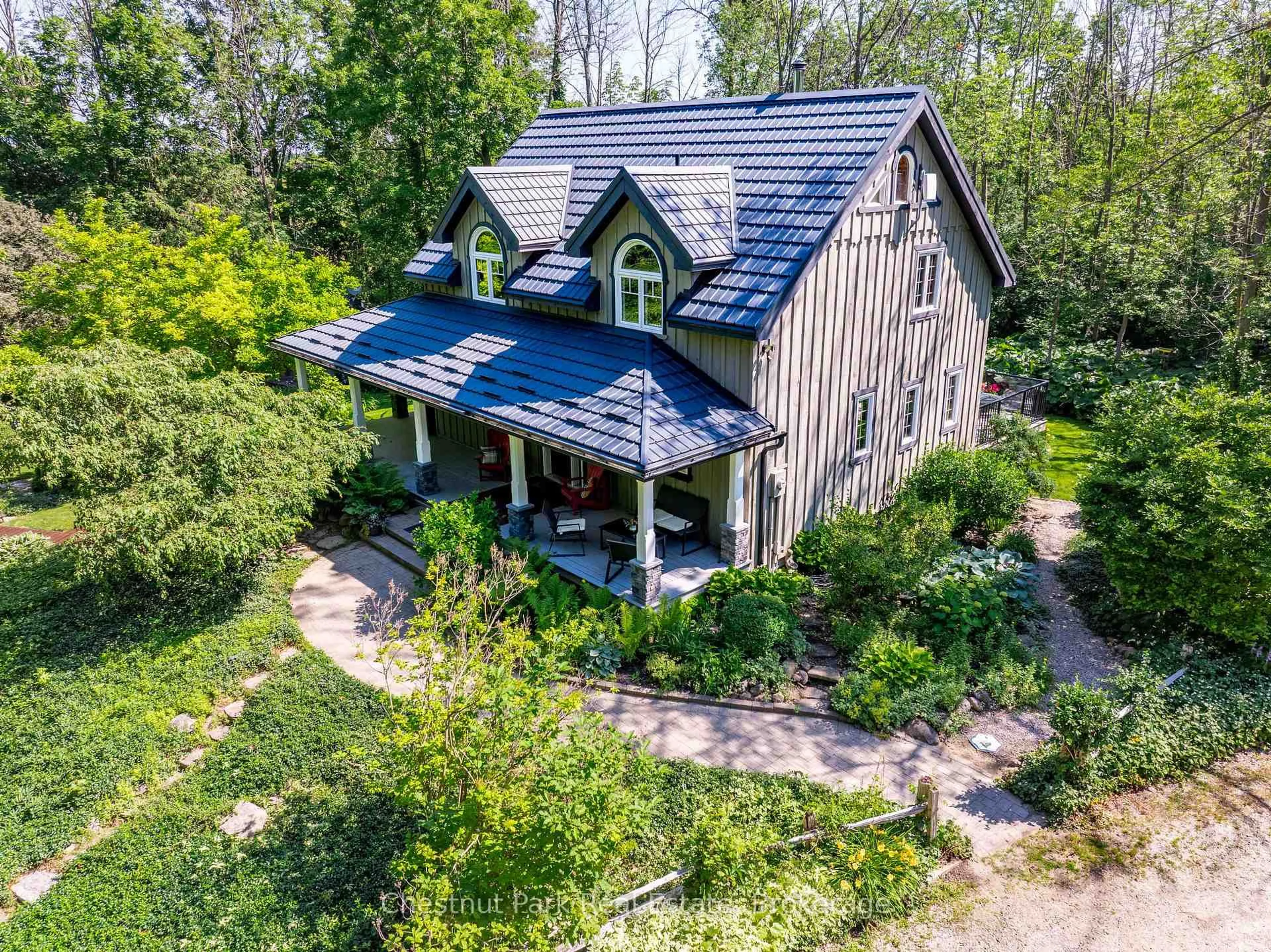 A pic from outside/outdoor area/front of a property/back of a property/a pic from drone, street for 418573 Concession A, Meaford Ontario N4K 5N3