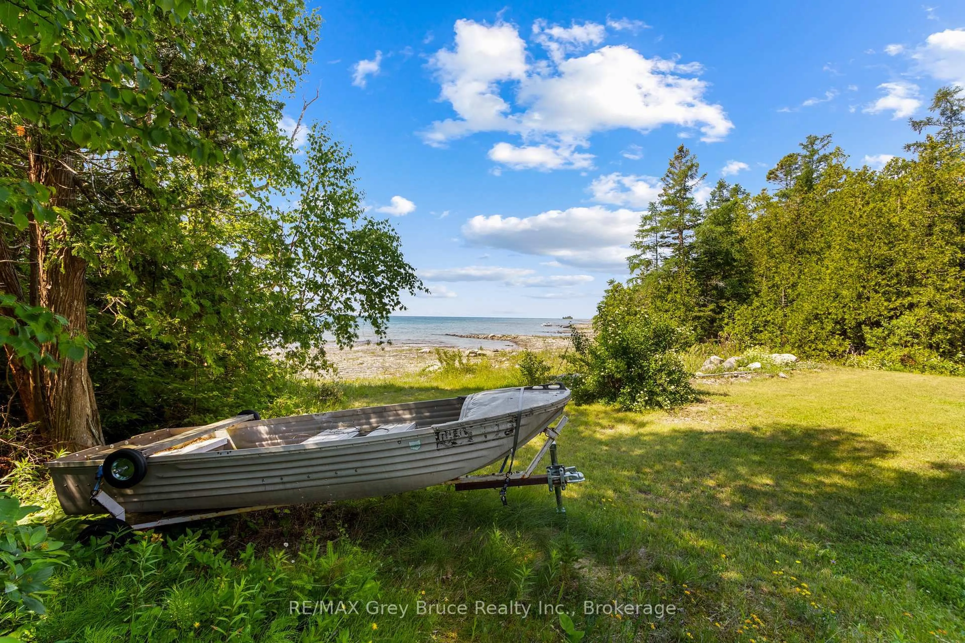 Patio, water/lake/river/ocean view for 626 Warner Bay Rd, Northern Bruce Peninsula Ontario N0H 2R0