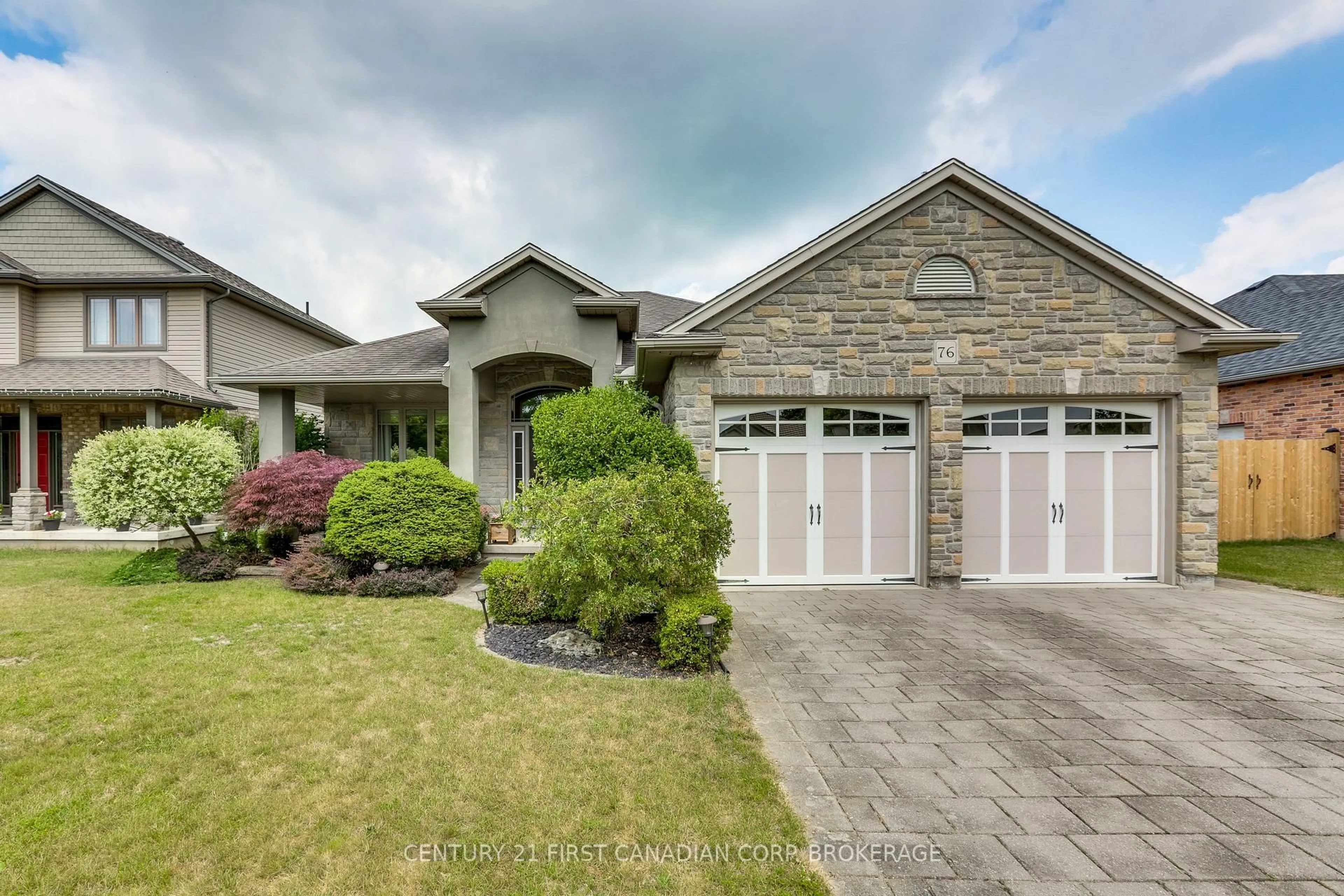 Home with brick exterior material, street for 76 Sloan Dr, Zorra Ontario N0M 2M0