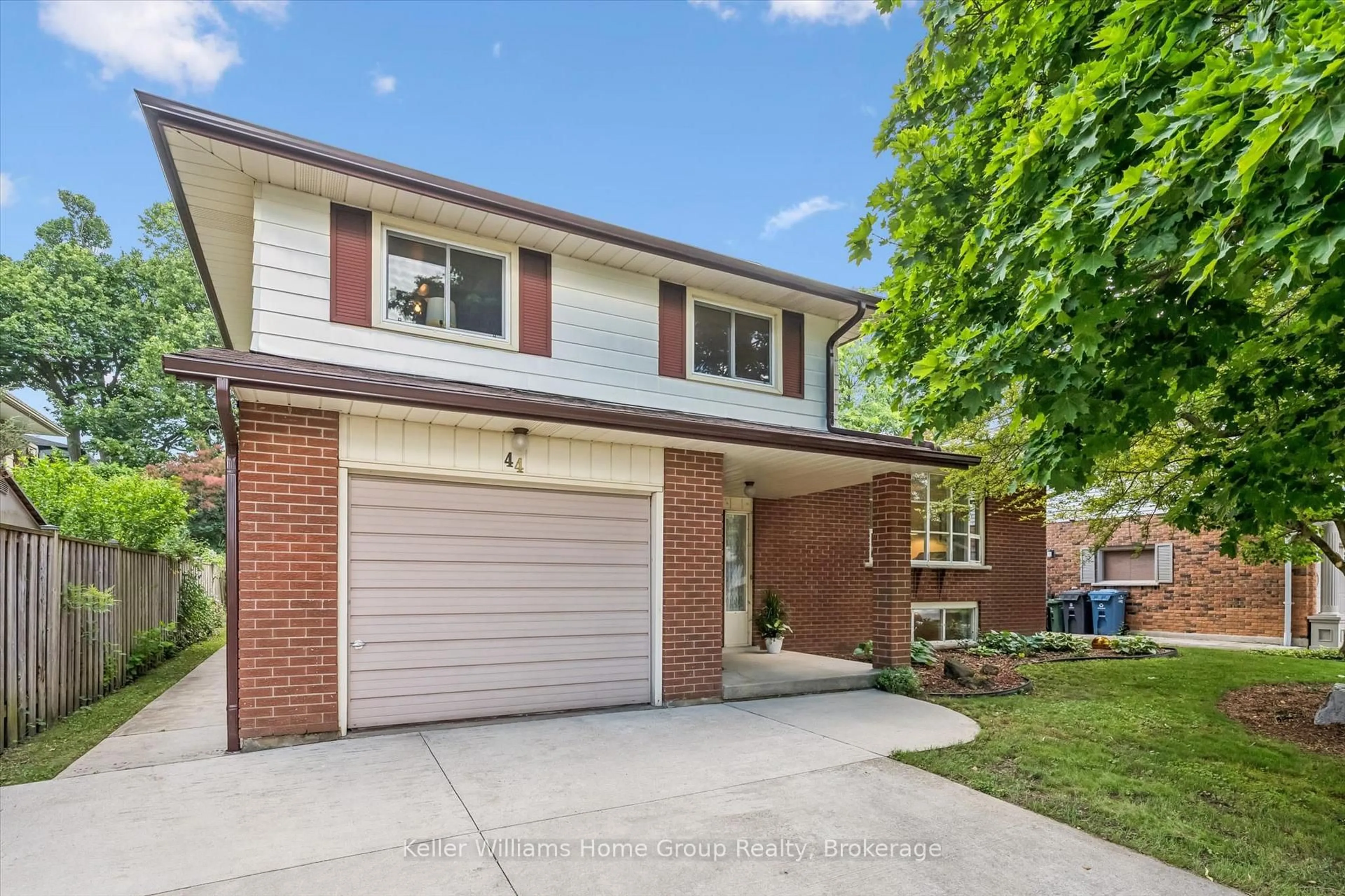 Home with brick exterior material, street for 44 Sherwood Dr, Guelph Ontario N1E 1R6