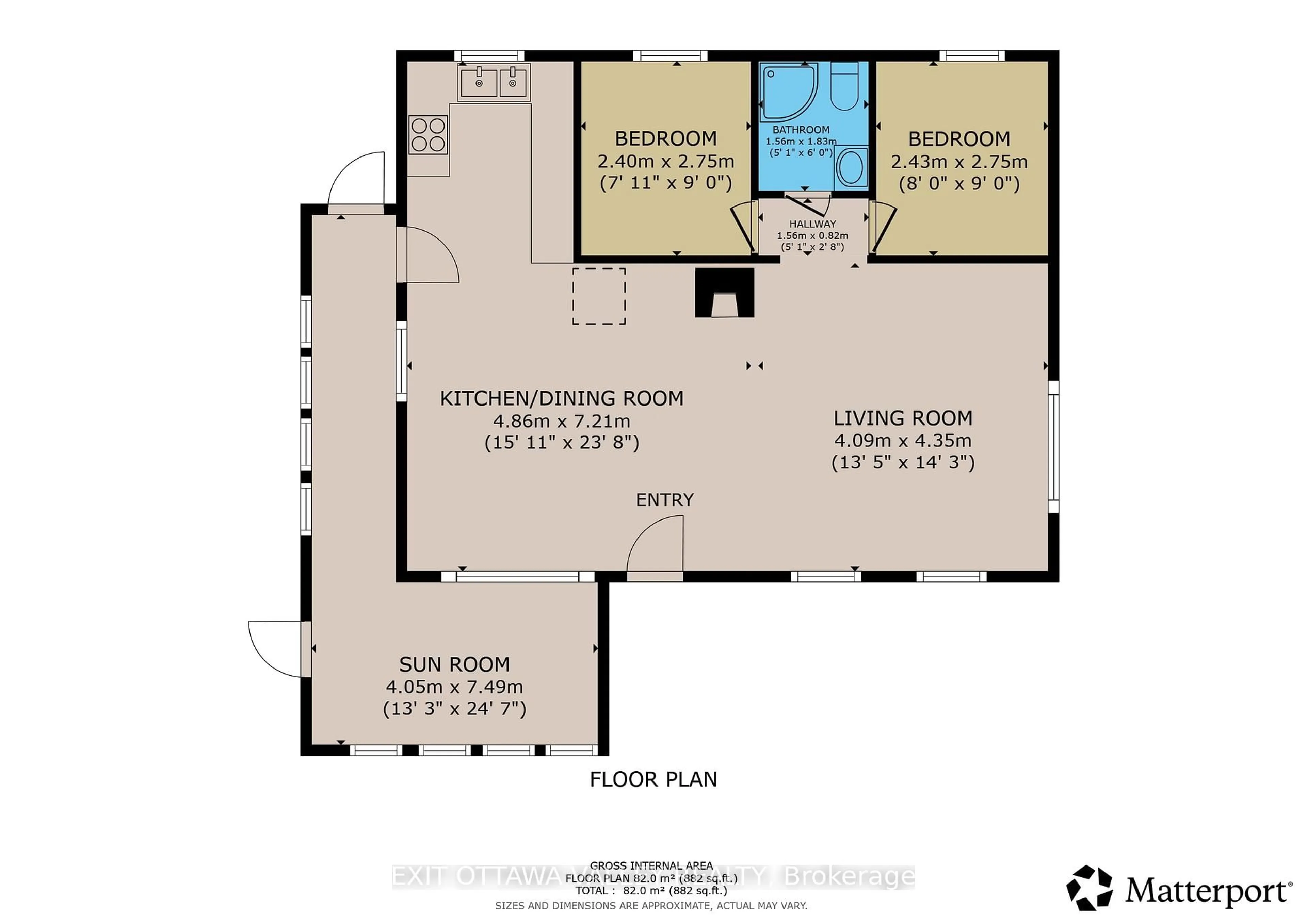 Floor plan for 95 Sullivan Point Rd, Pembroke Ontario K8A 6W2