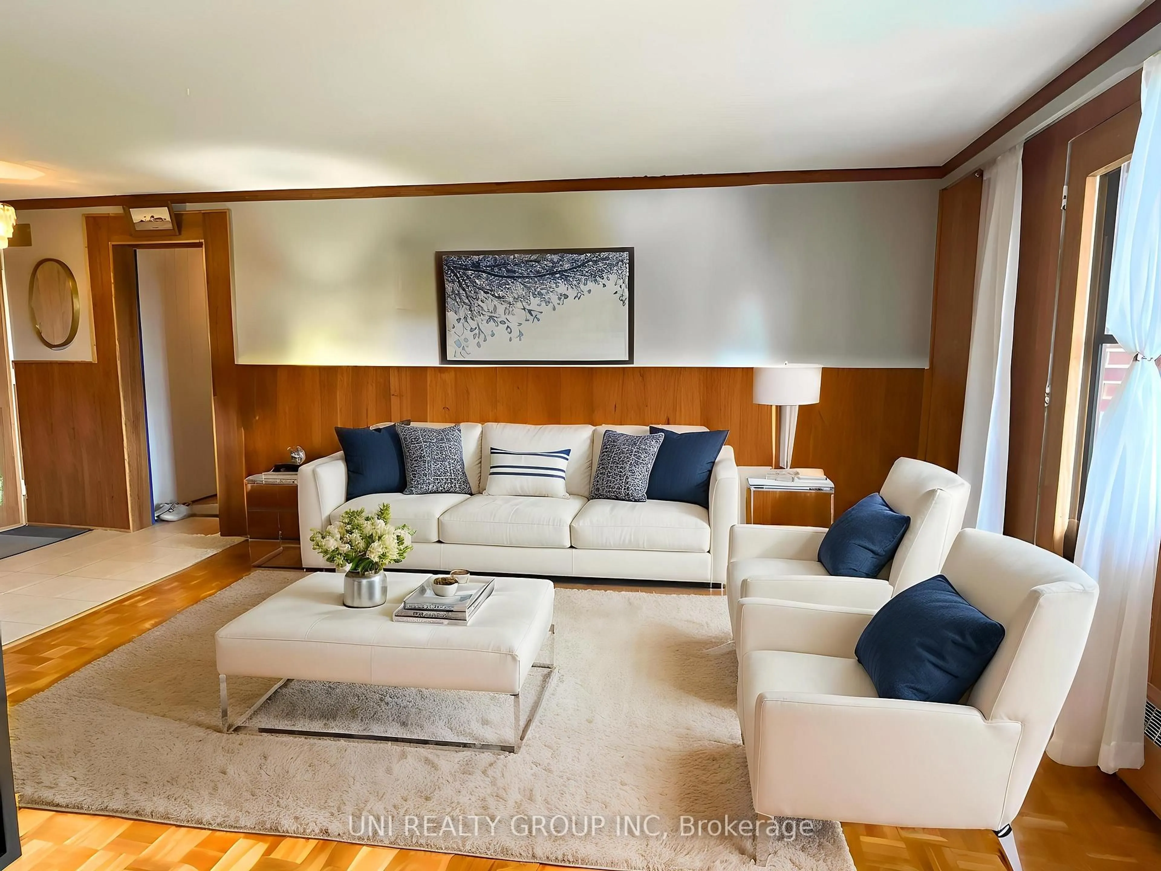 Living room with furniture, wood/laminate floor for 3100 CARLING Ave #417, Ottawa Ontario K2B 6J6