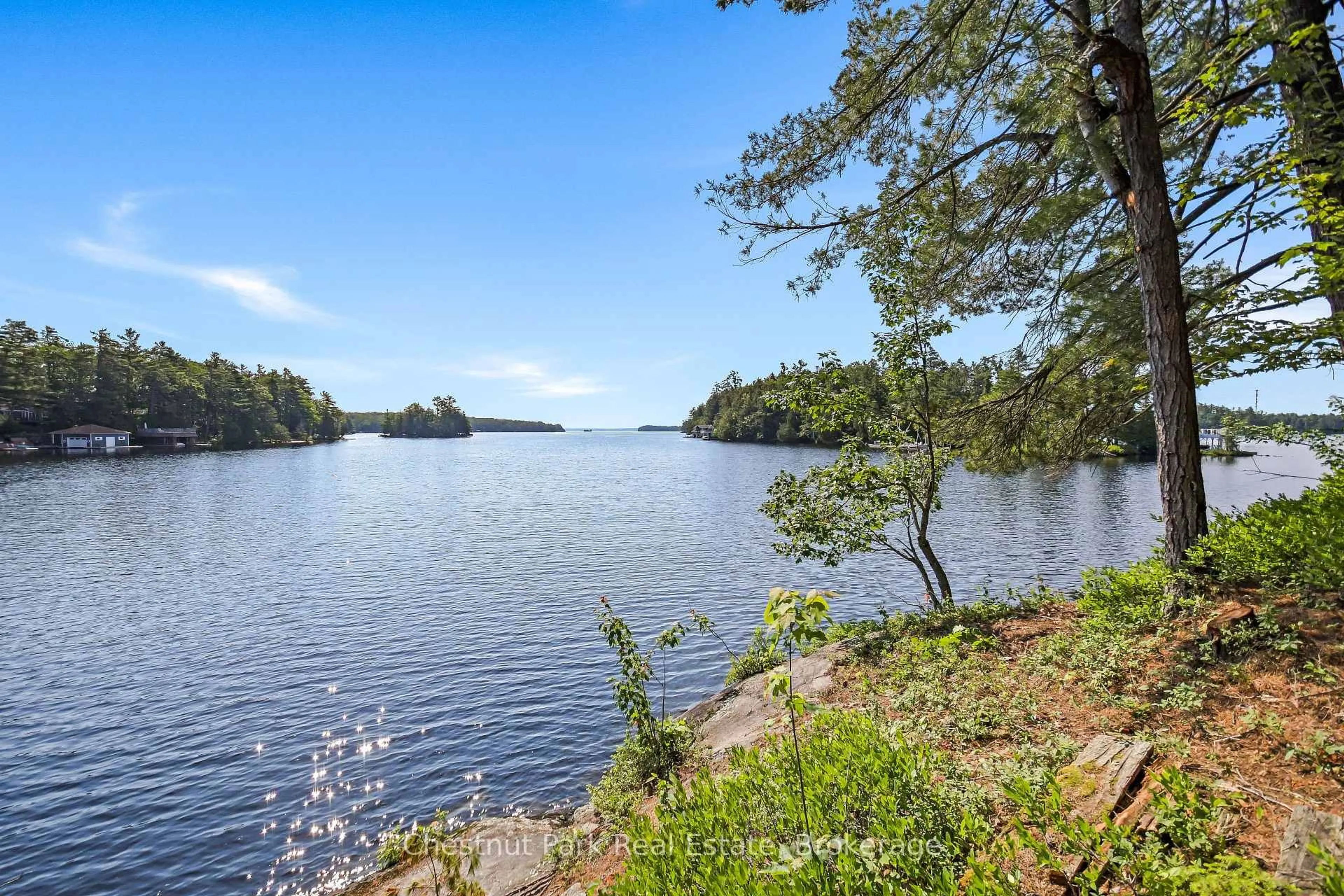 Patio, water/lake/river/ocean view for 1 Merlin (Island M91) Island, Muskoka Lakes Ontario P1P 1R2