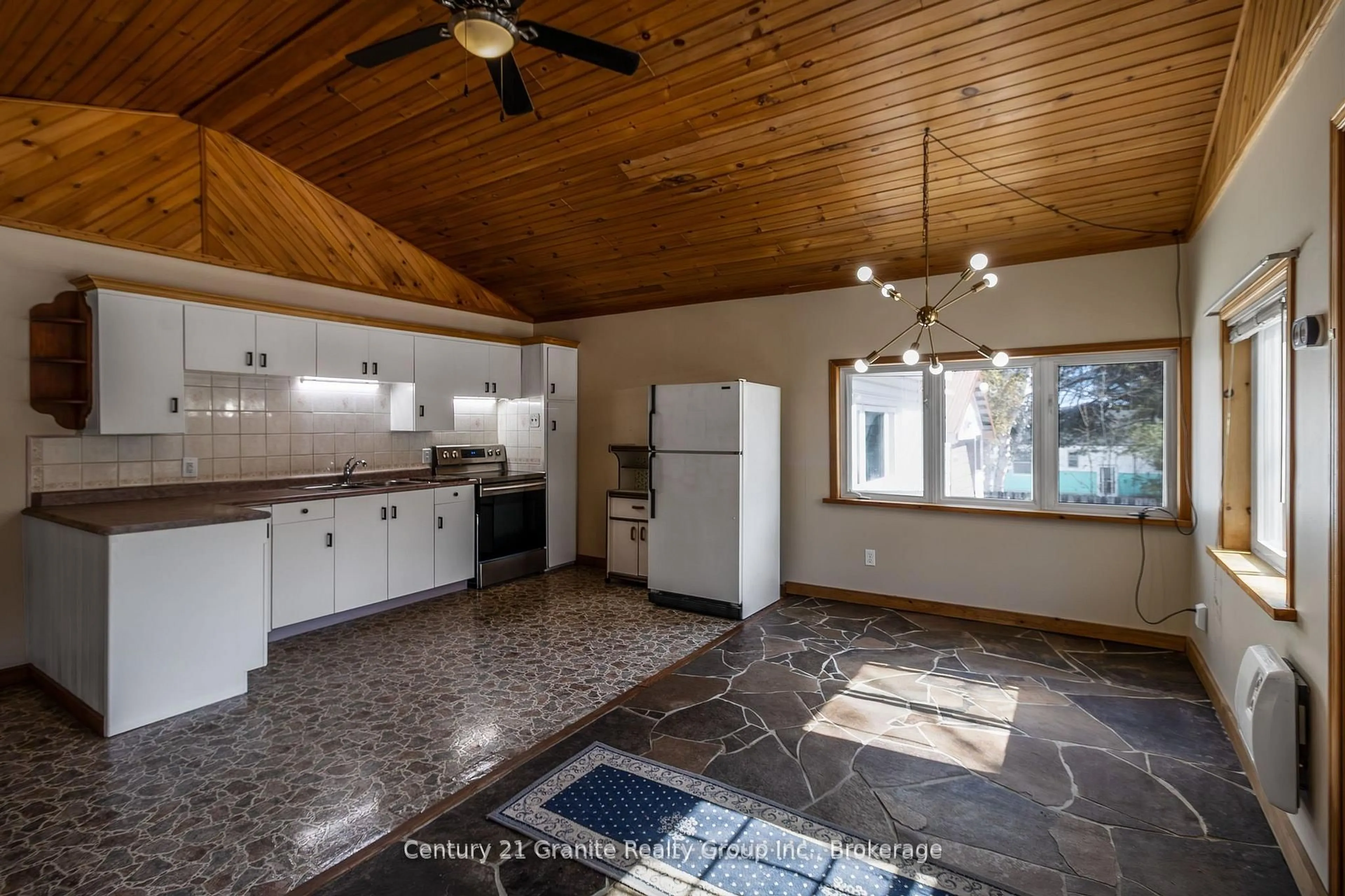 Open concept kitchen, ceramic/tile floor for 1993 Fleming Rd, Minden Hills Ontario K0M 2K0