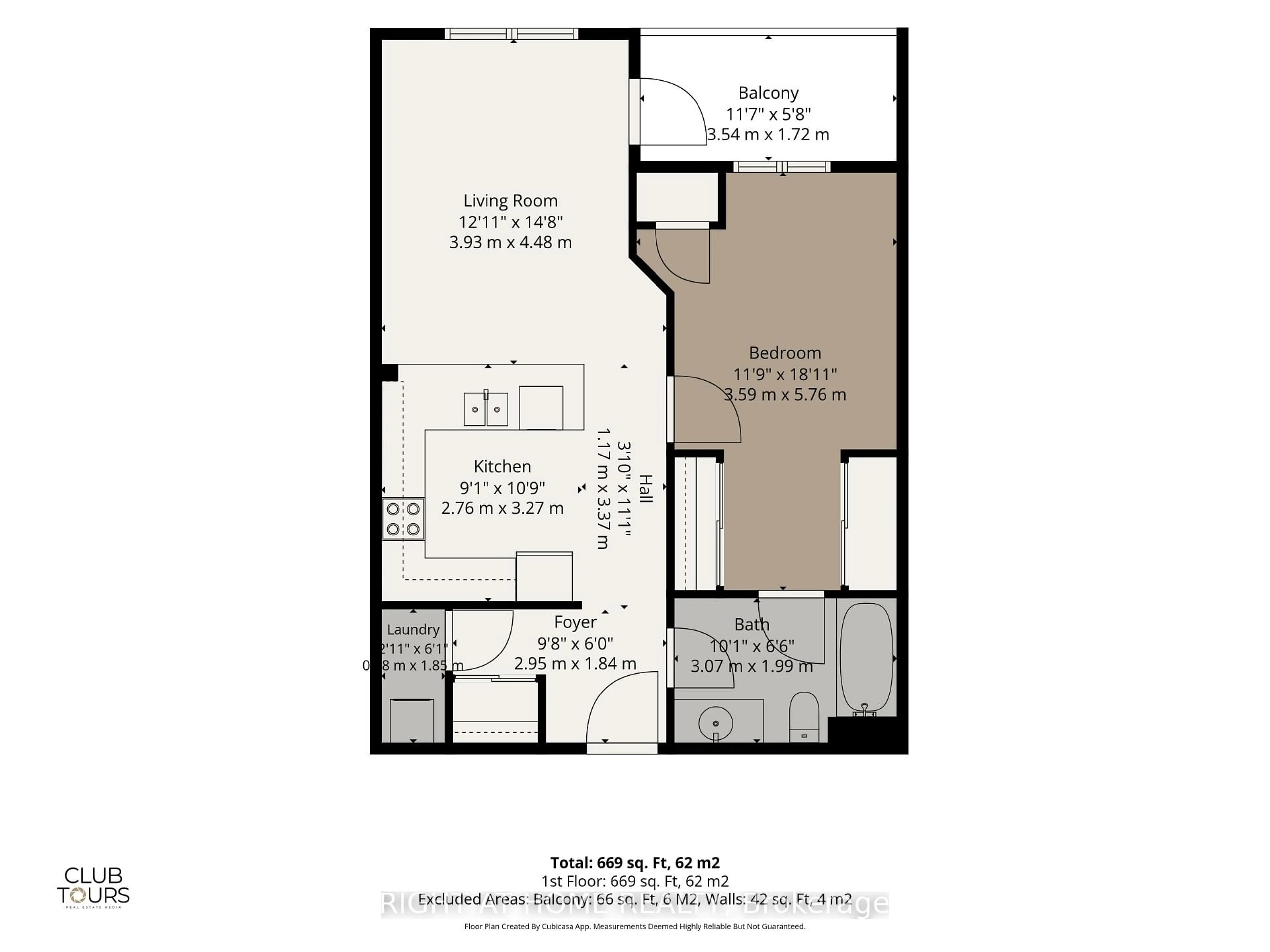 Floor plan for 100 The Prom #311, Central Elgin Ontario N5L 1C5