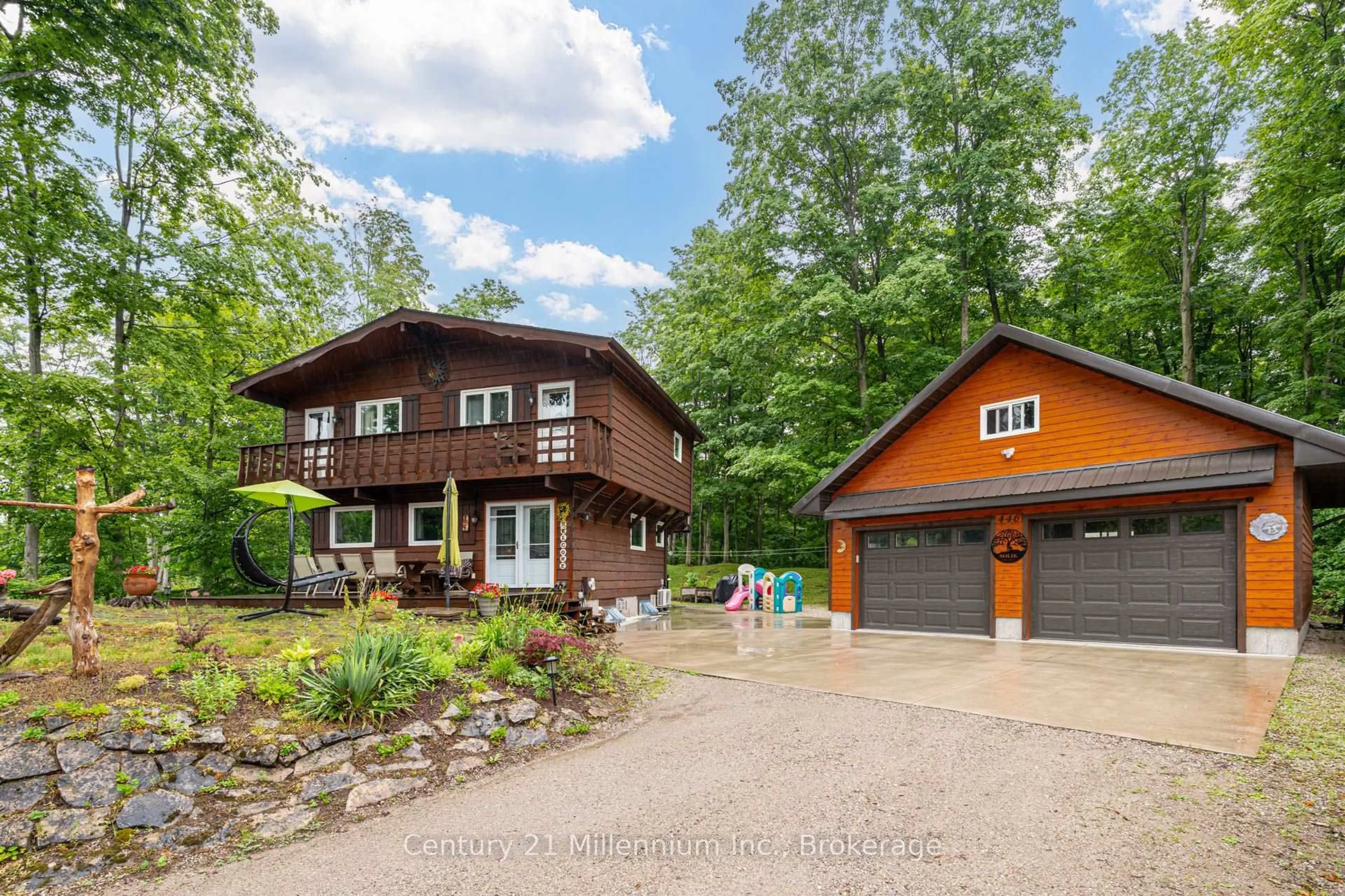A pic from outside/outdoor area/front of a property/back of a property/a pic from drone, unknown for 446 Manley Cres, South Bruce Peninsula Ontario N0H 2G0