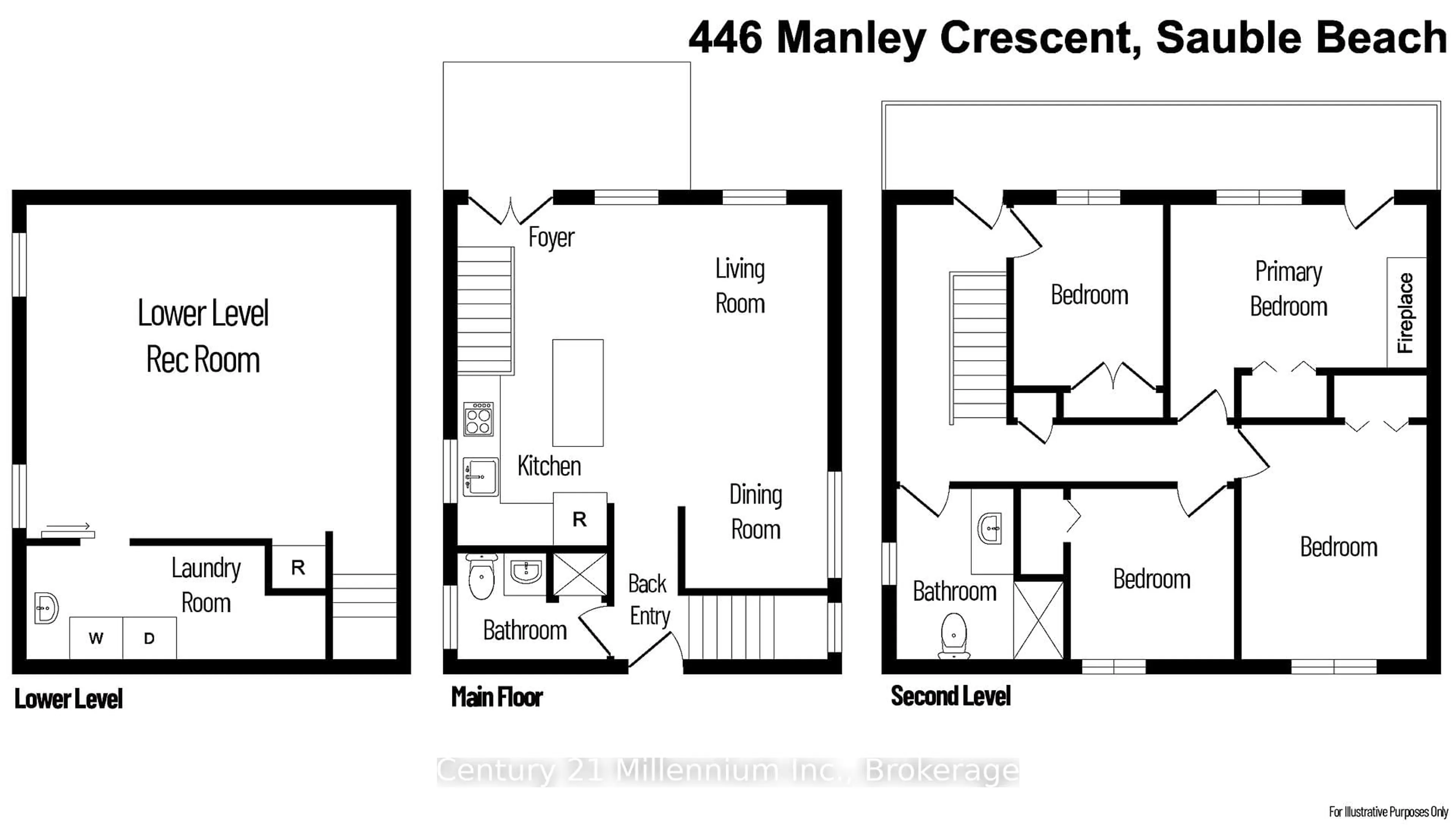 Floor plan for 446 Manley Cres, South Bruce Peninsula Ontario N0H 2G0