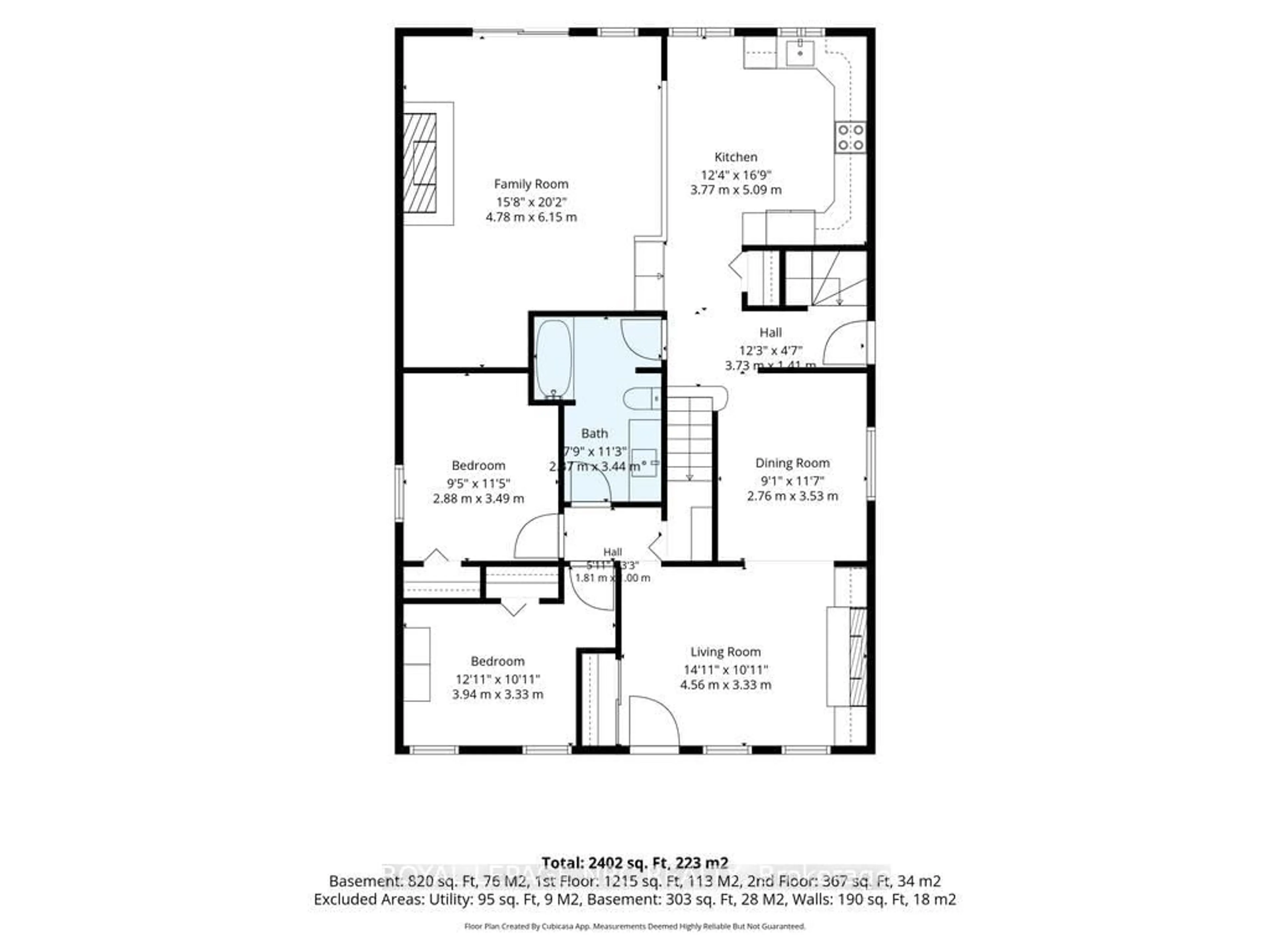 Floor plan for 153 Main St, St. Catharines Ontario L2N 4V6