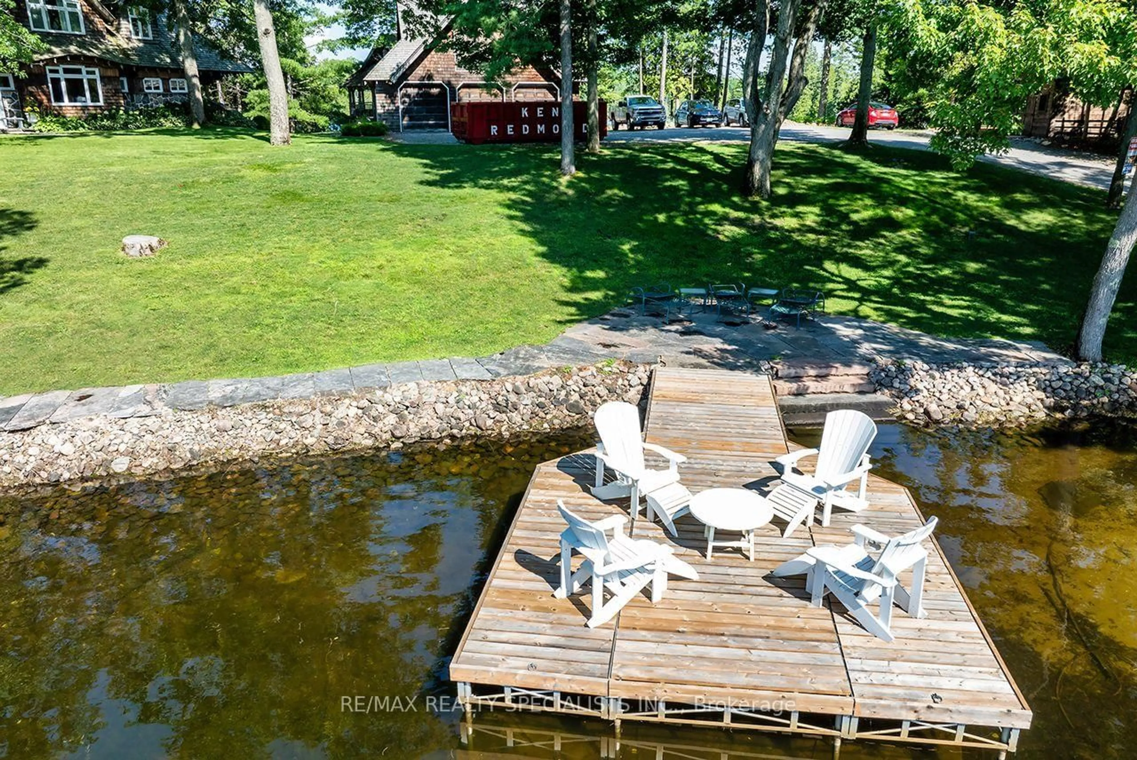 A pic from outside/outdoor area/front of a property/back of a property/a pic from drone, water/lake/river/ocean view for 27 STAR Rd, Kawartha Lakes Ontario K0M 1K0