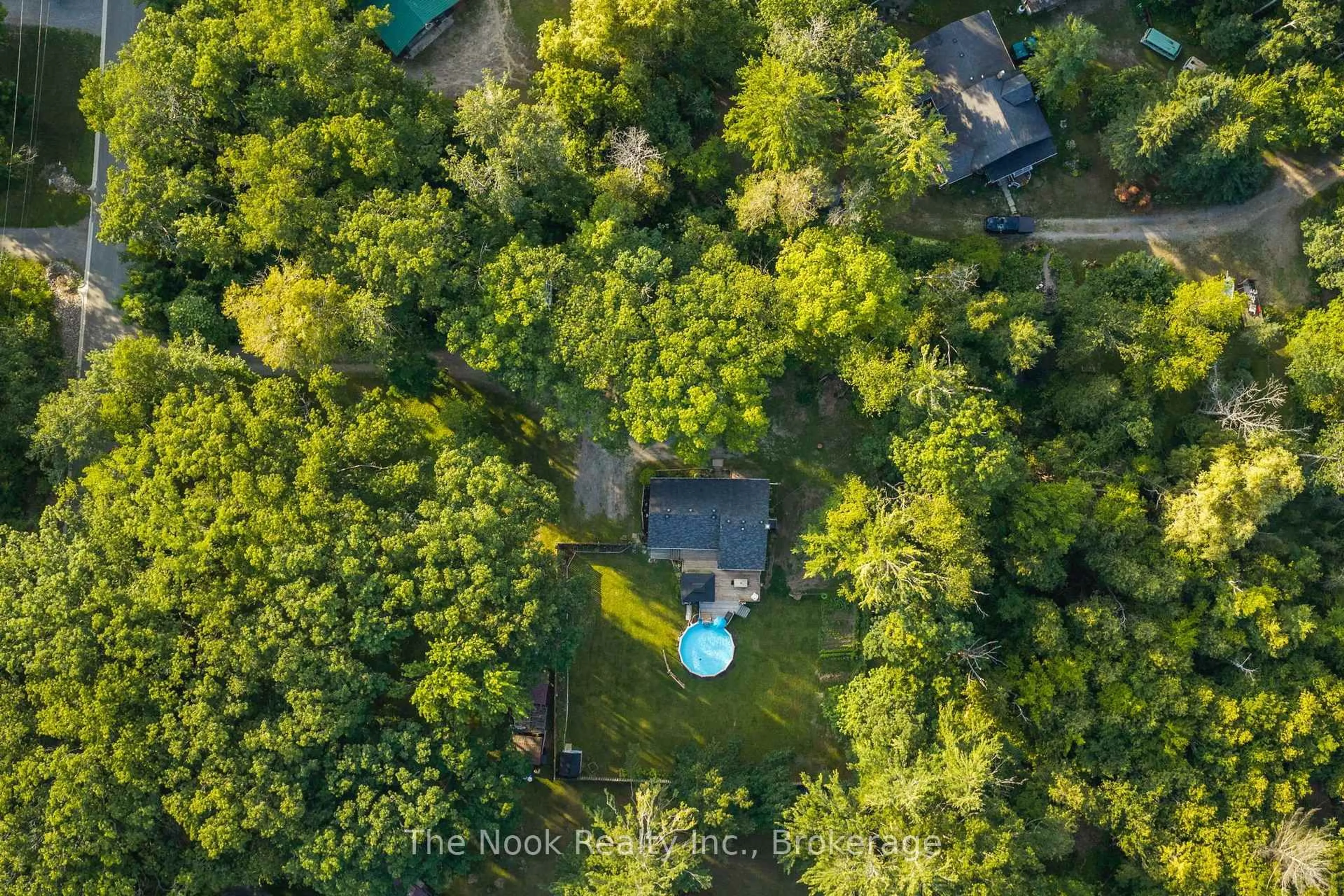 A pic from outside/outdoor area/front of a property/back of a property/a pic from drone, forest/trees view for 5203 Valleyview Cres, Hamilton Township Ontario K0L 1E0
