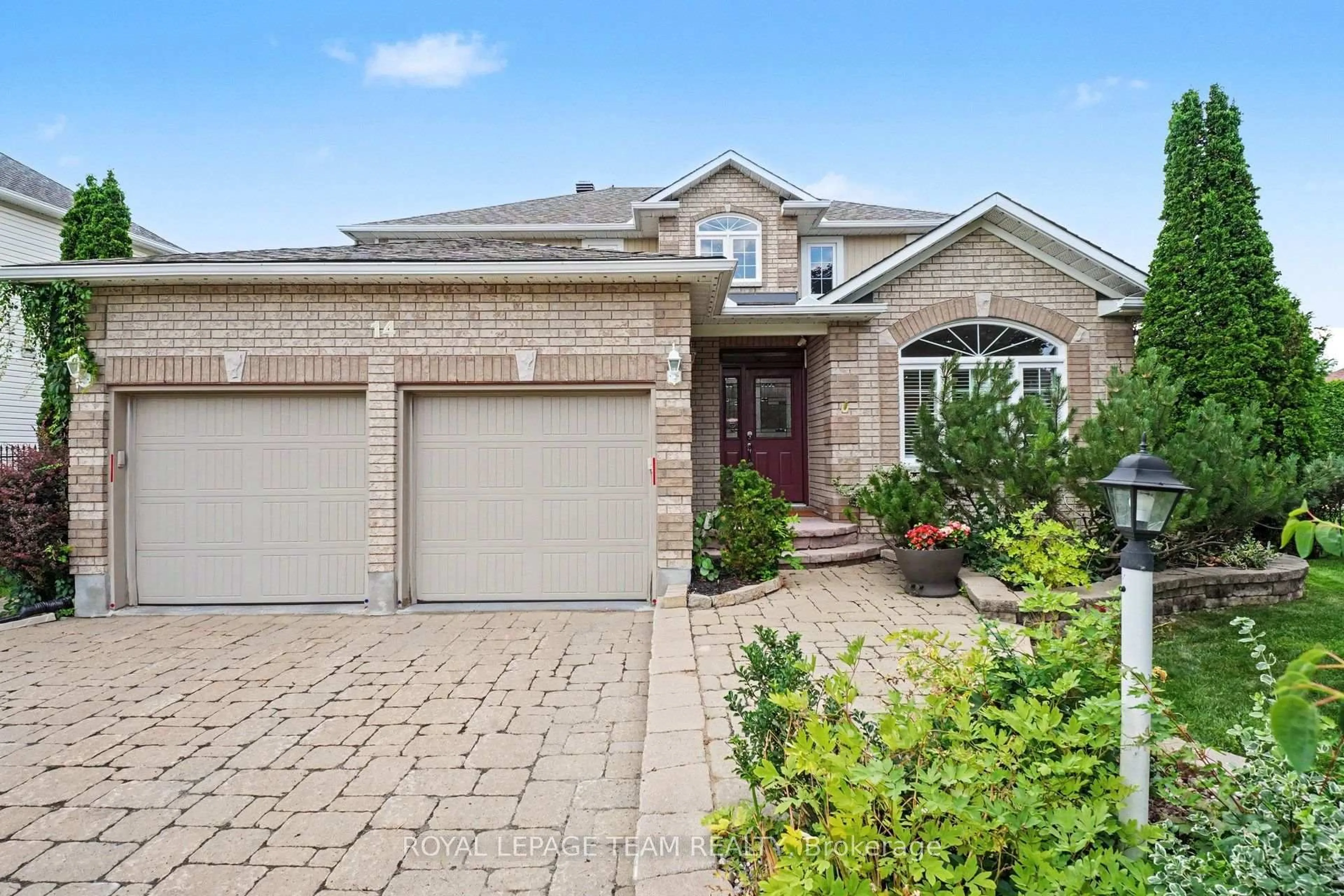 Home with brick exterior material, street for 14 Elk Island Crt, Kanata Ontario K2M 2V3