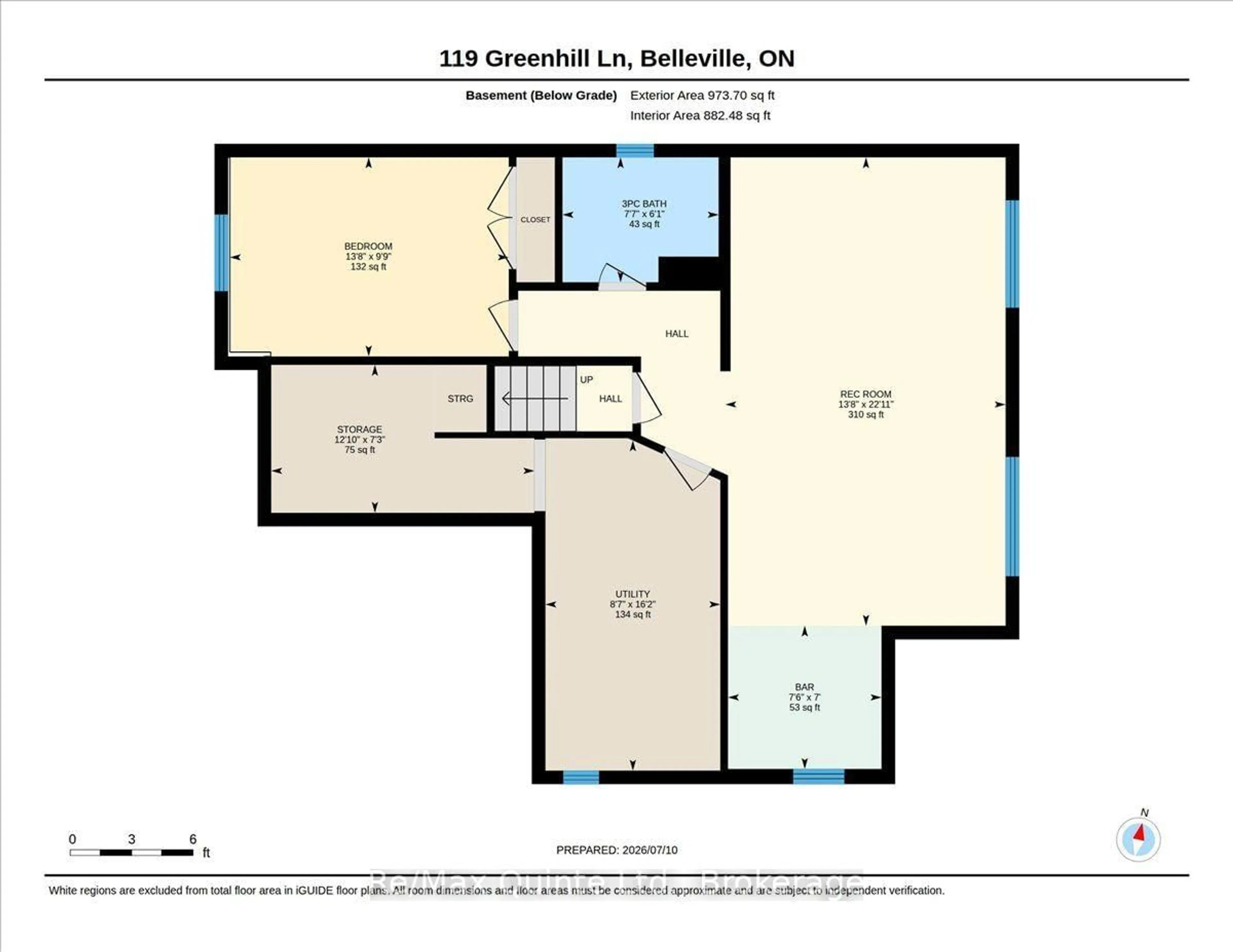 Floor plan for 119 Greenhill Lane, Belleville Ontario K8N 0C7