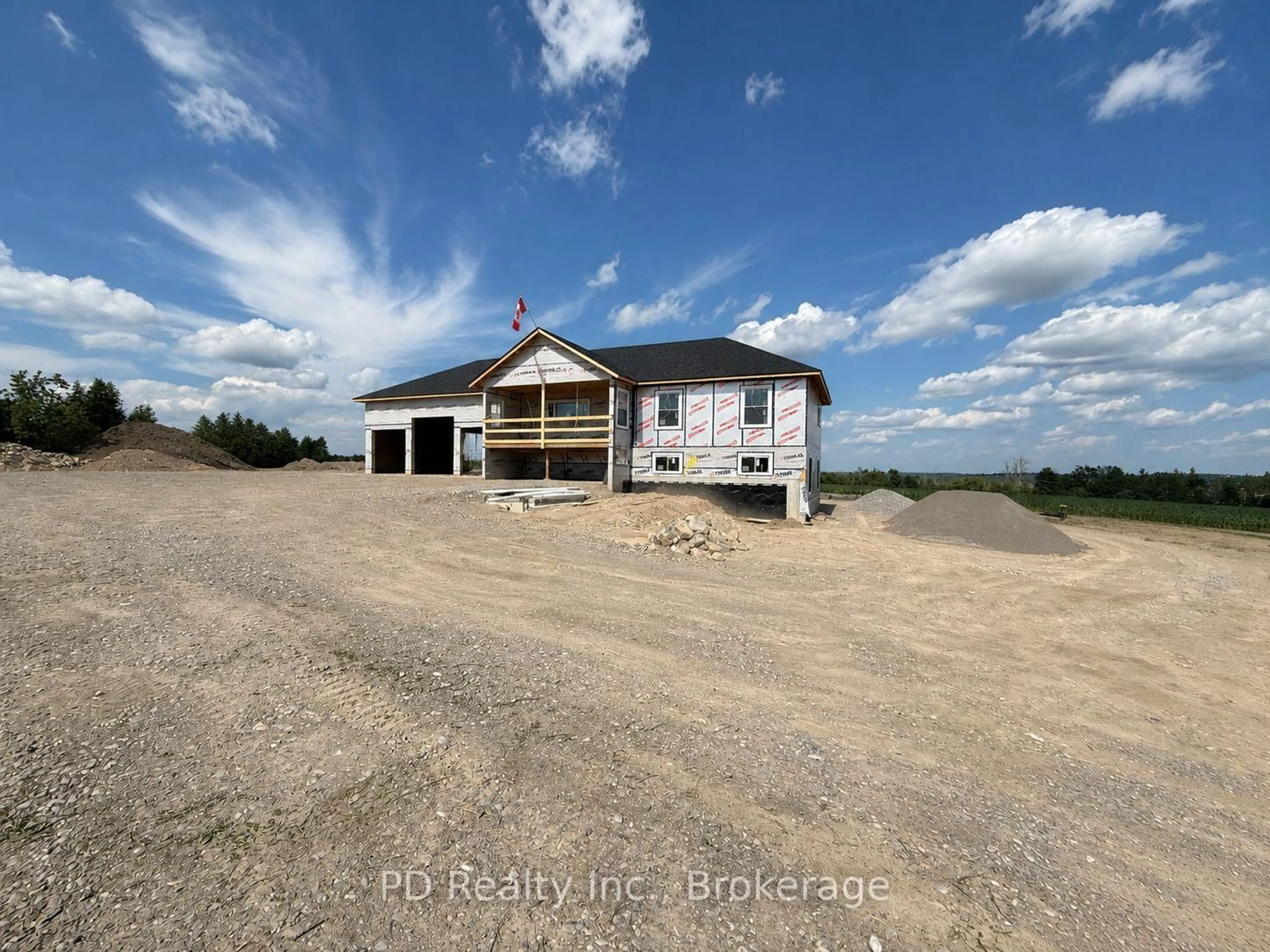 A pic from outside/outdoor area/front of a property/back of a property/a pic from drone, building for 2469 Queen Mary St, Cavan Monaghan Ontario L0A 1C0