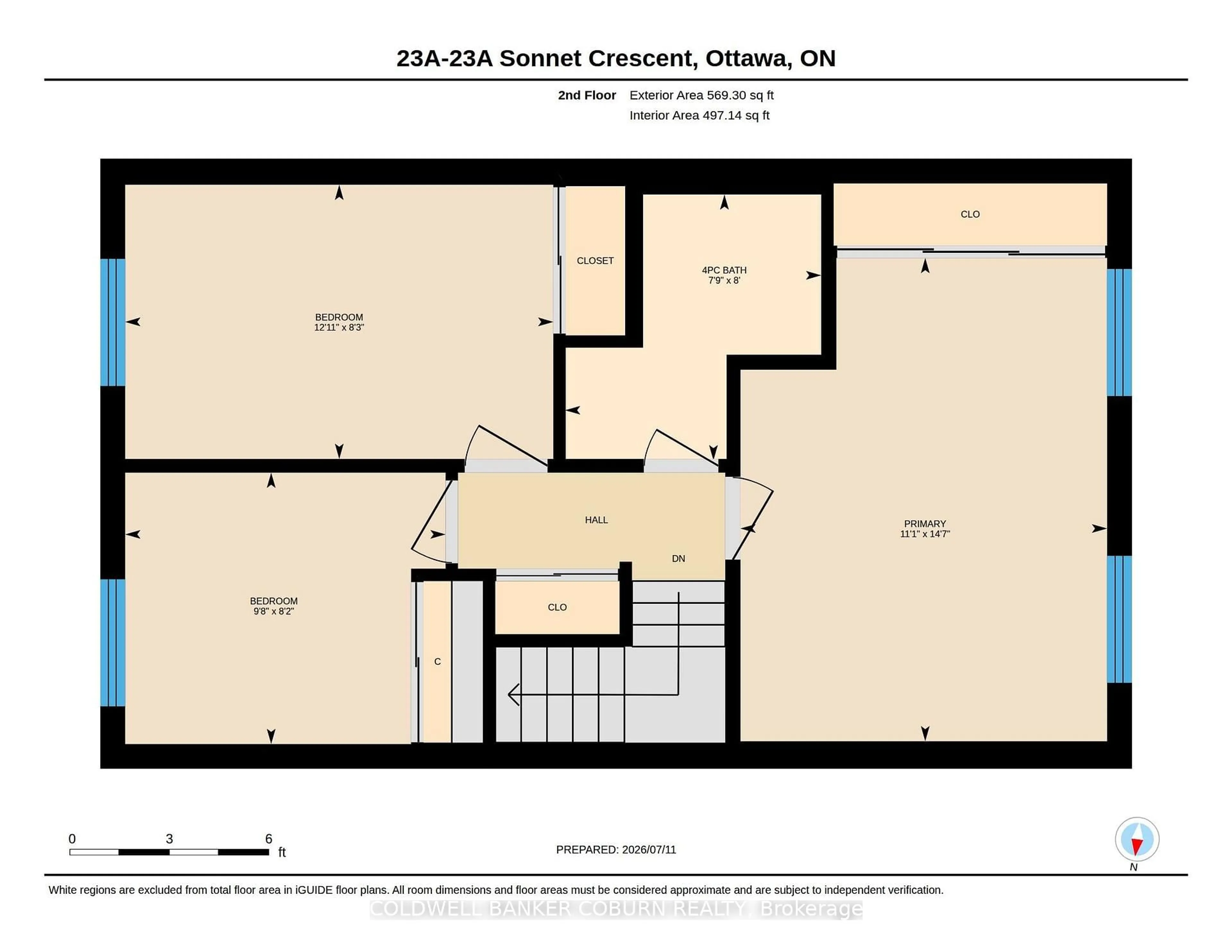 Floor plan for 23 Sonnet Cres #23, Ottawa Ontario K2H 8W8