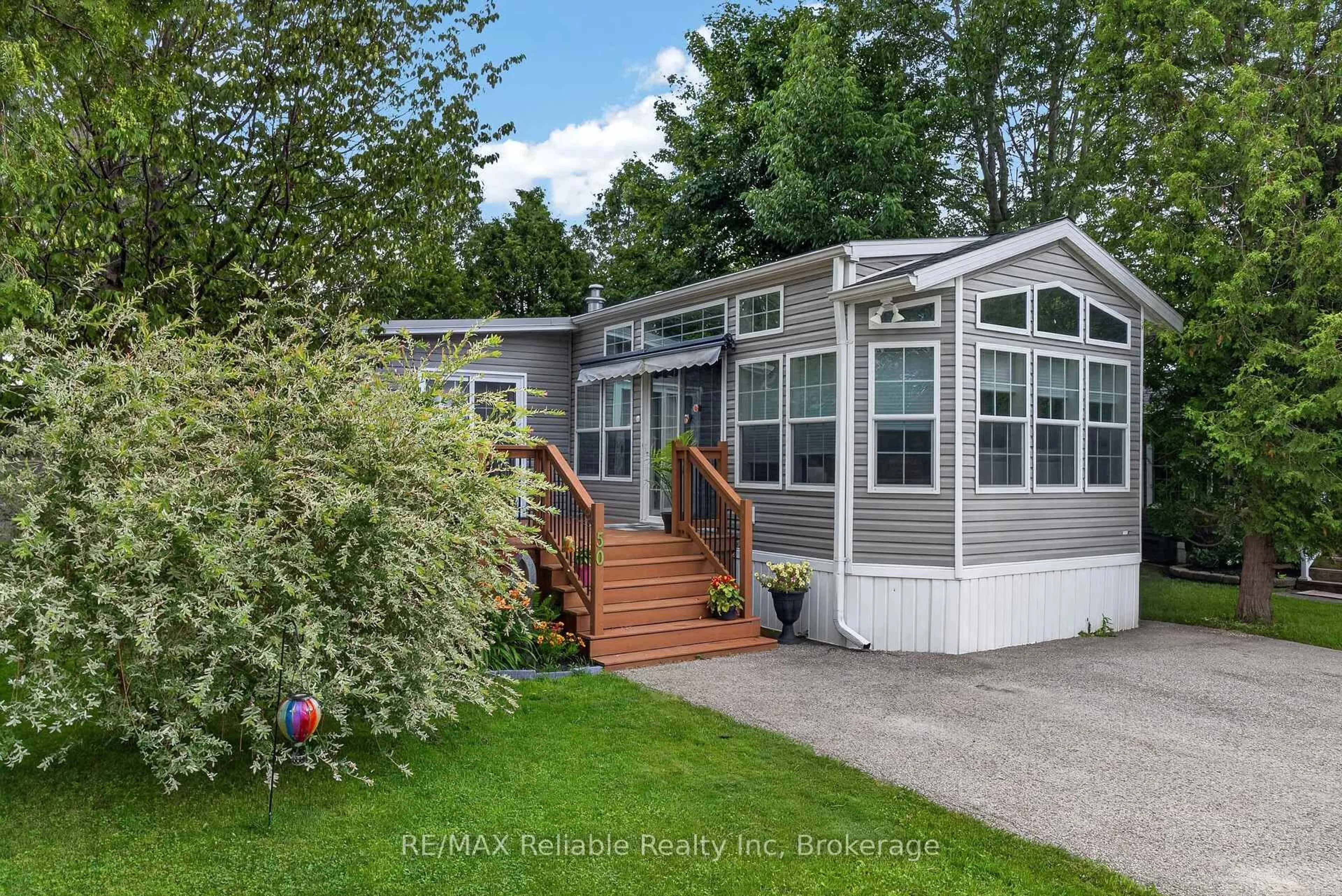 Home with vinyl exterior material, water/lake/river/ocean view for 77719 Bluewater Highway #50 Portside Drive, Central Huron Ontario N0M 1G0