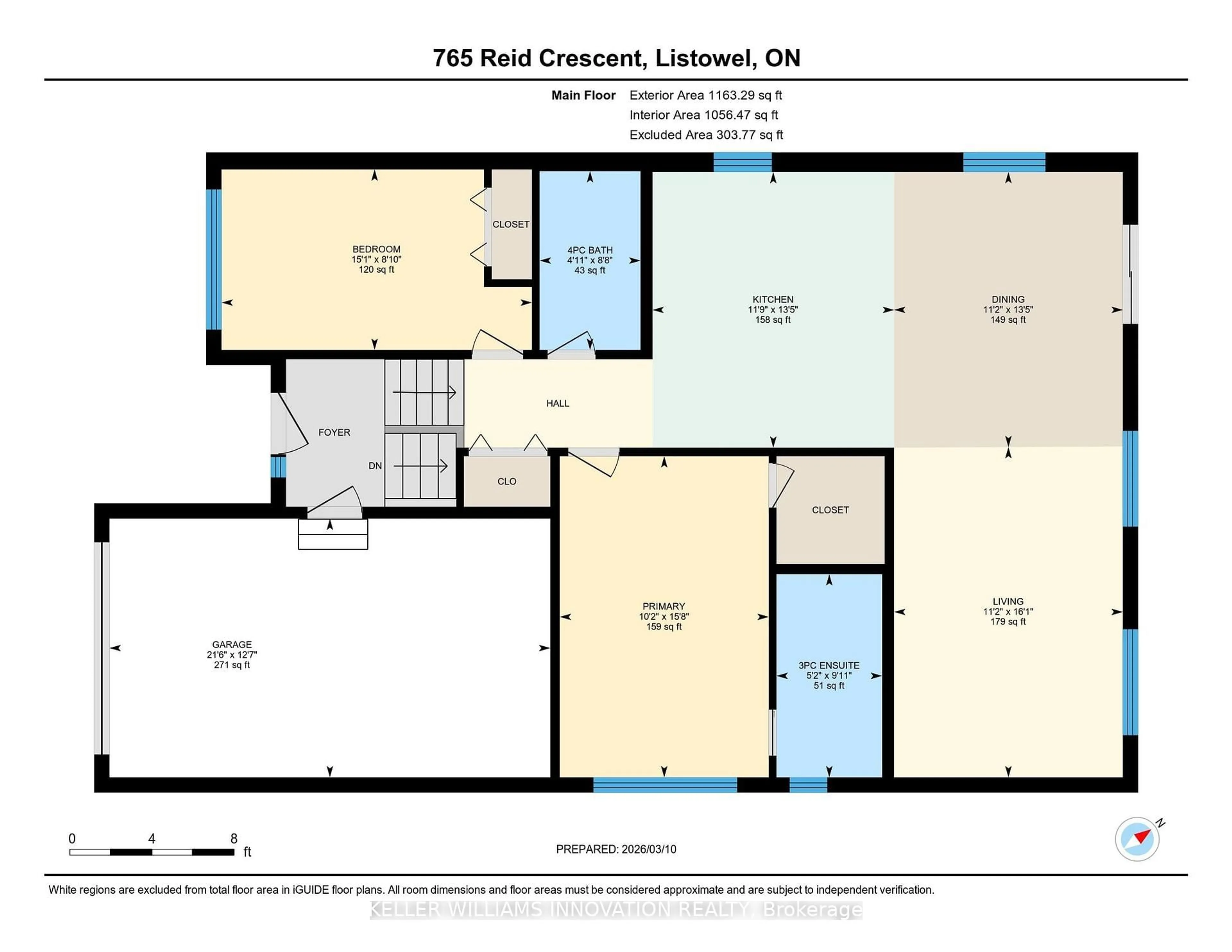 Floor plan for 765 Reid Cres, North Perth Ontario N4W 0A2