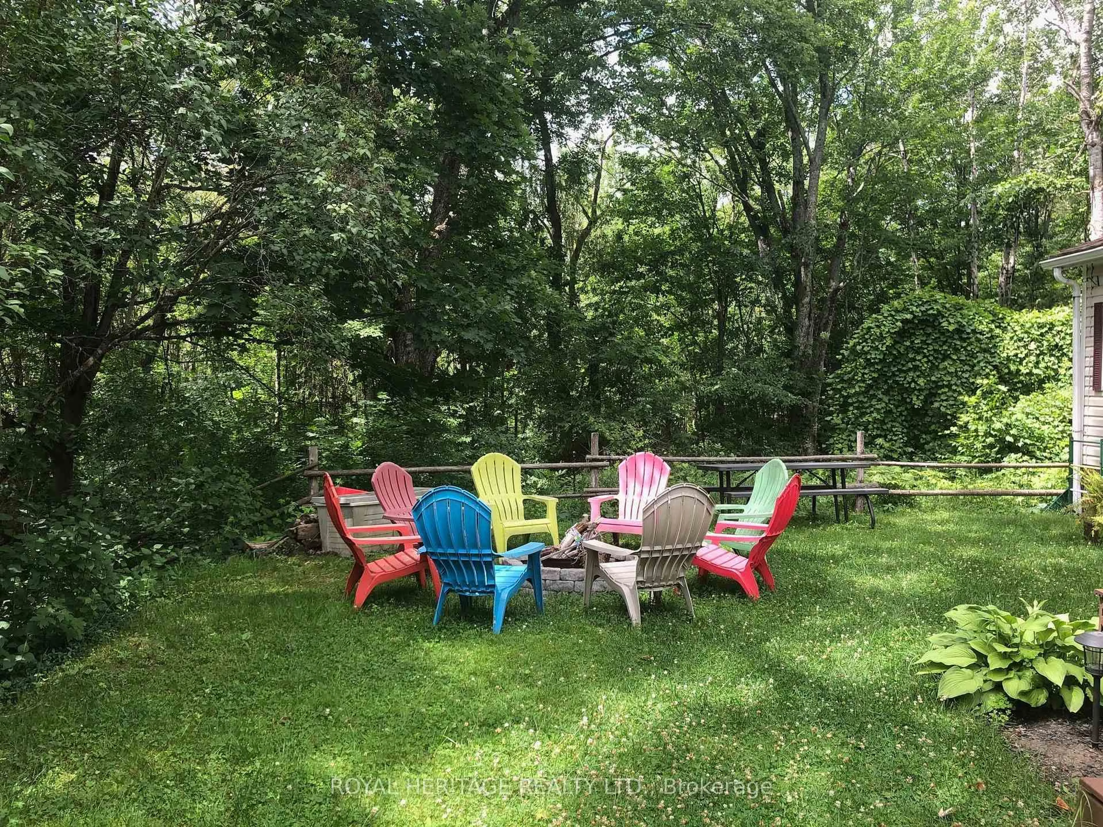 Patio, forest/trees view for 302 Quin Mo Lac Rd #60, Madoc Ontario K0K 2K0