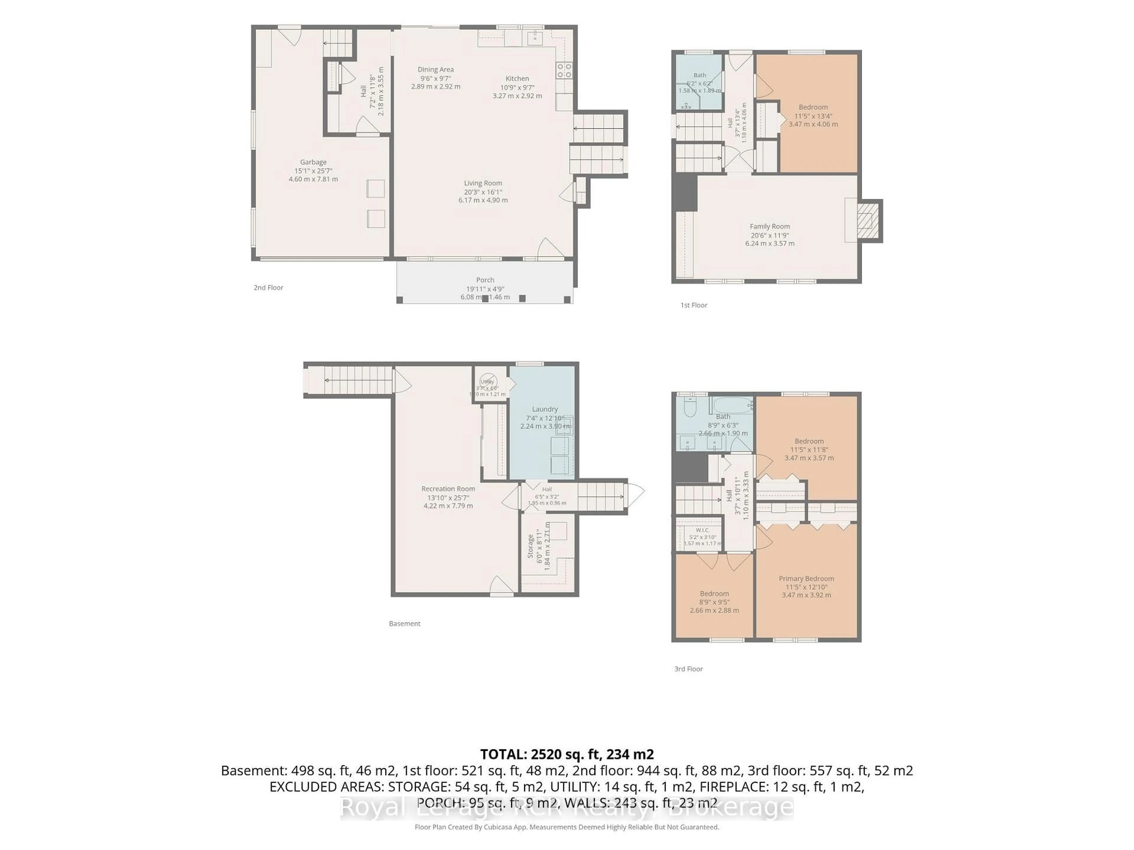 Floor plan for 224 4th Ave, Hanover Ontario N4N 2B5