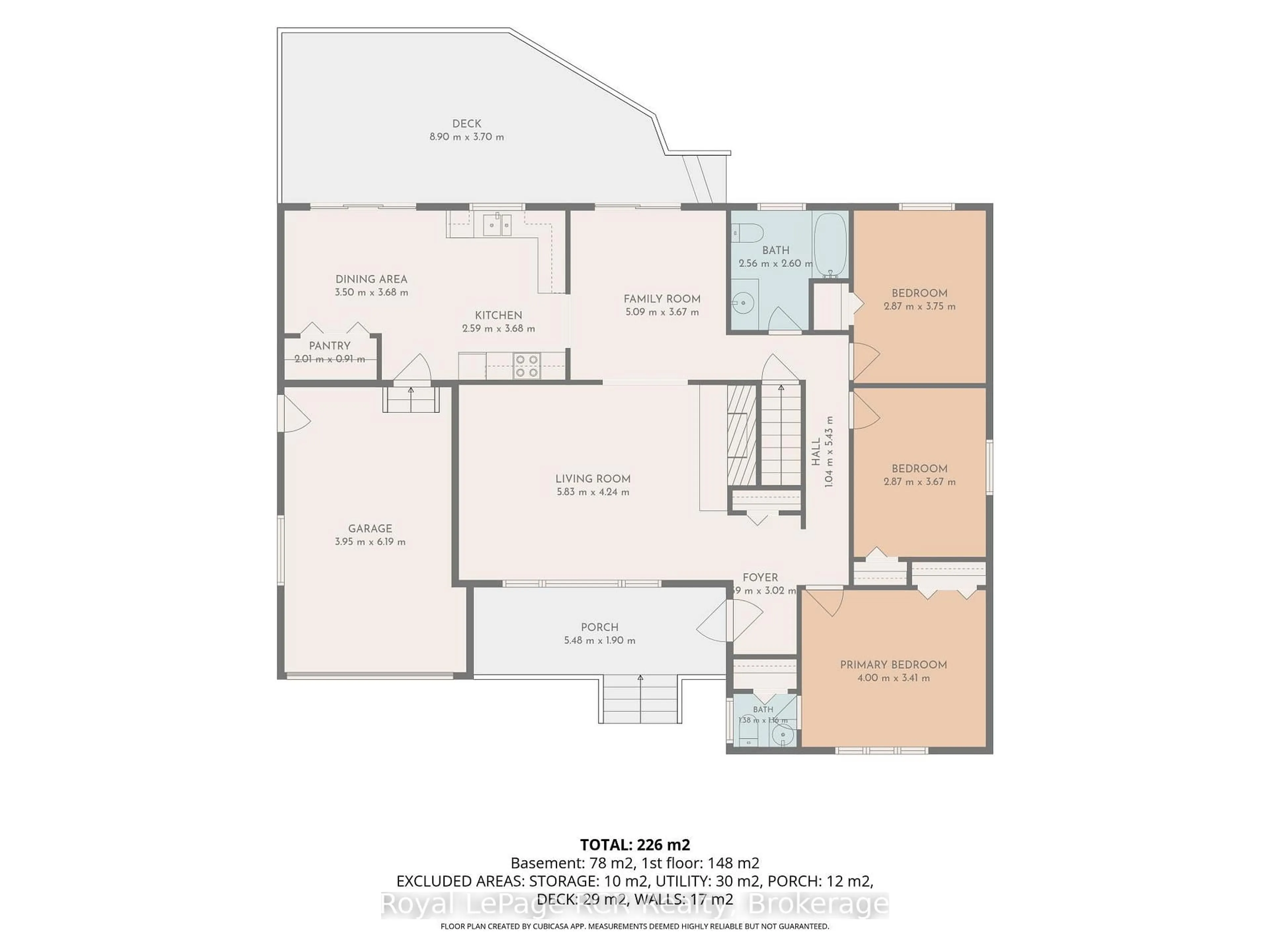 Floor plan for 227 15th Ave, Hanover Ontario N4N 3E1