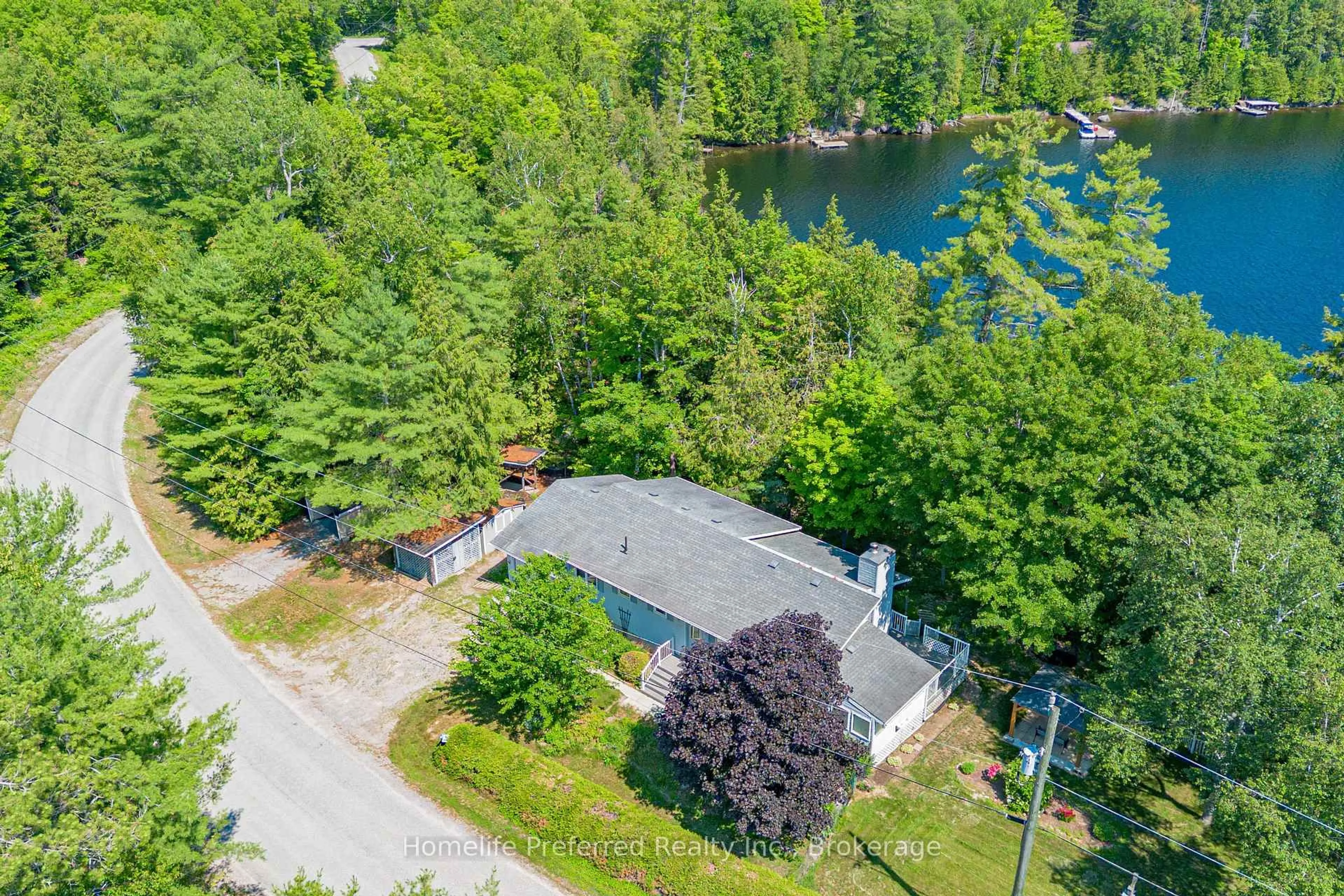 A pic from outside/outdoor area/front of a property/back of a property/a pic from drone, water/lake/river/ocean view for 469 SKENE Rd, Hastings Ontario K0L 1W0