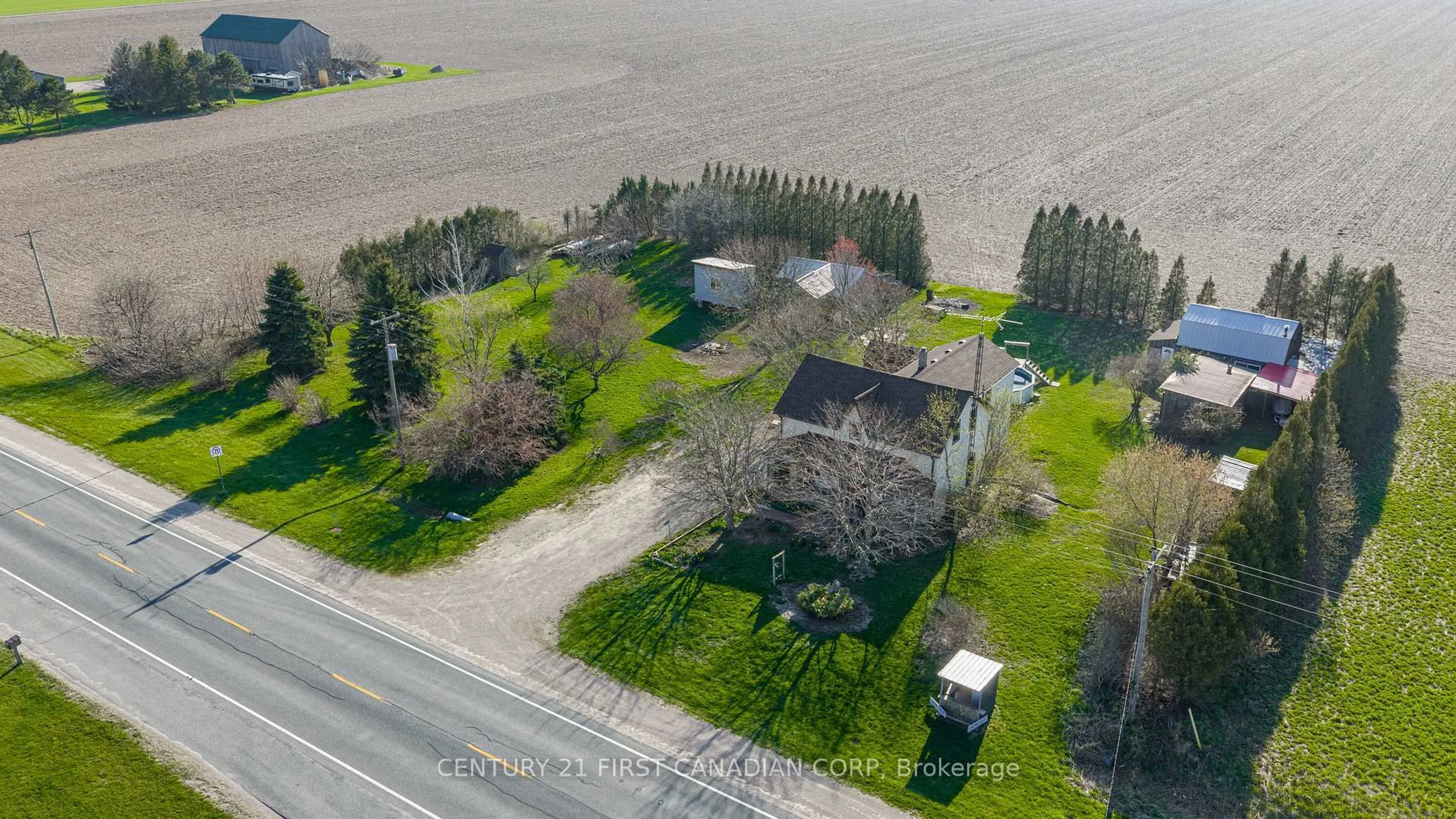 A pic from outside/outdoor area/front of a property/back of a property/a pic from drone, street for 73309 Bluewater Highway, Bluewater Ontario N0M 2T0