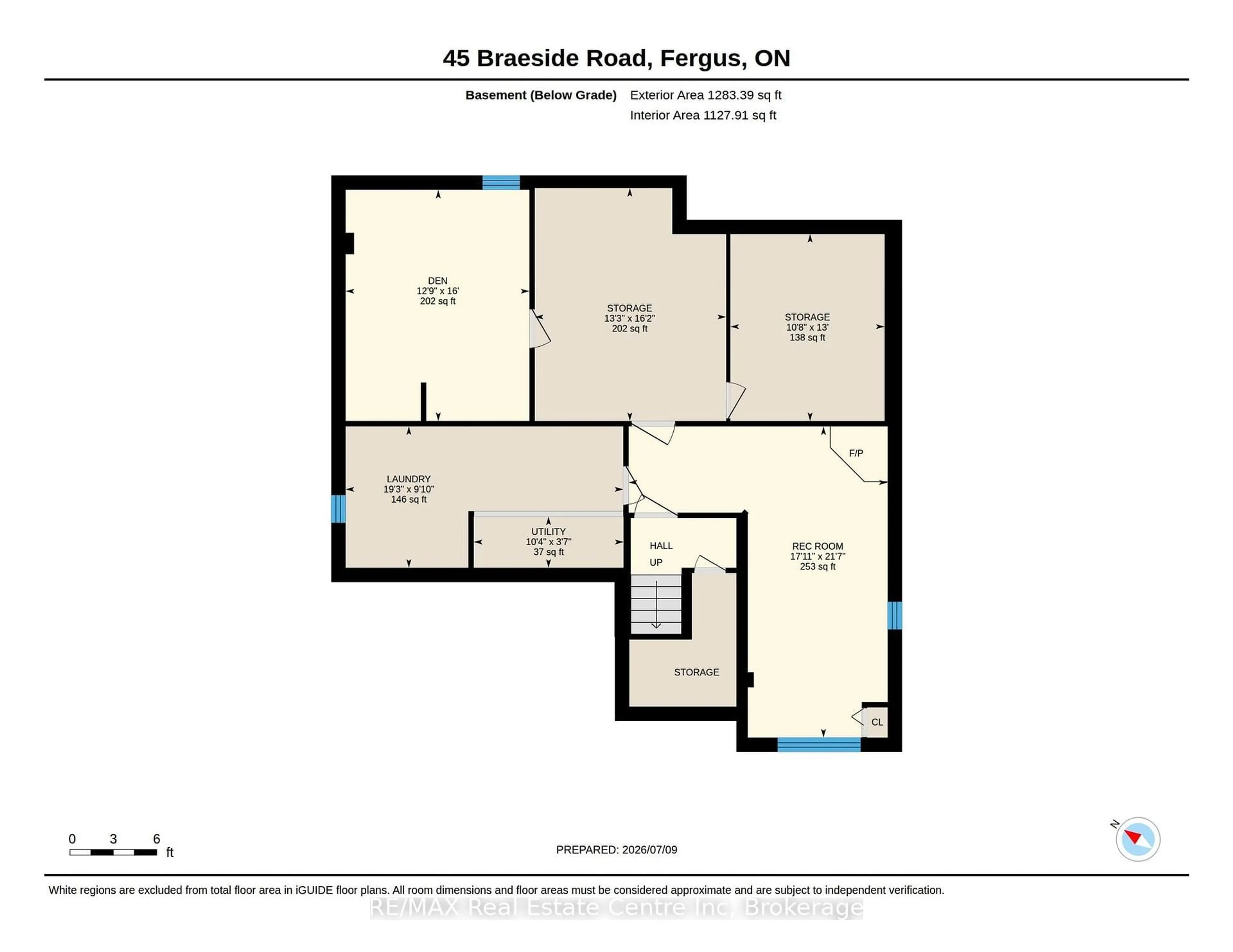 Floor plan for 45 Braeside Rd, Centre Wellington Ontario N1M 2V1