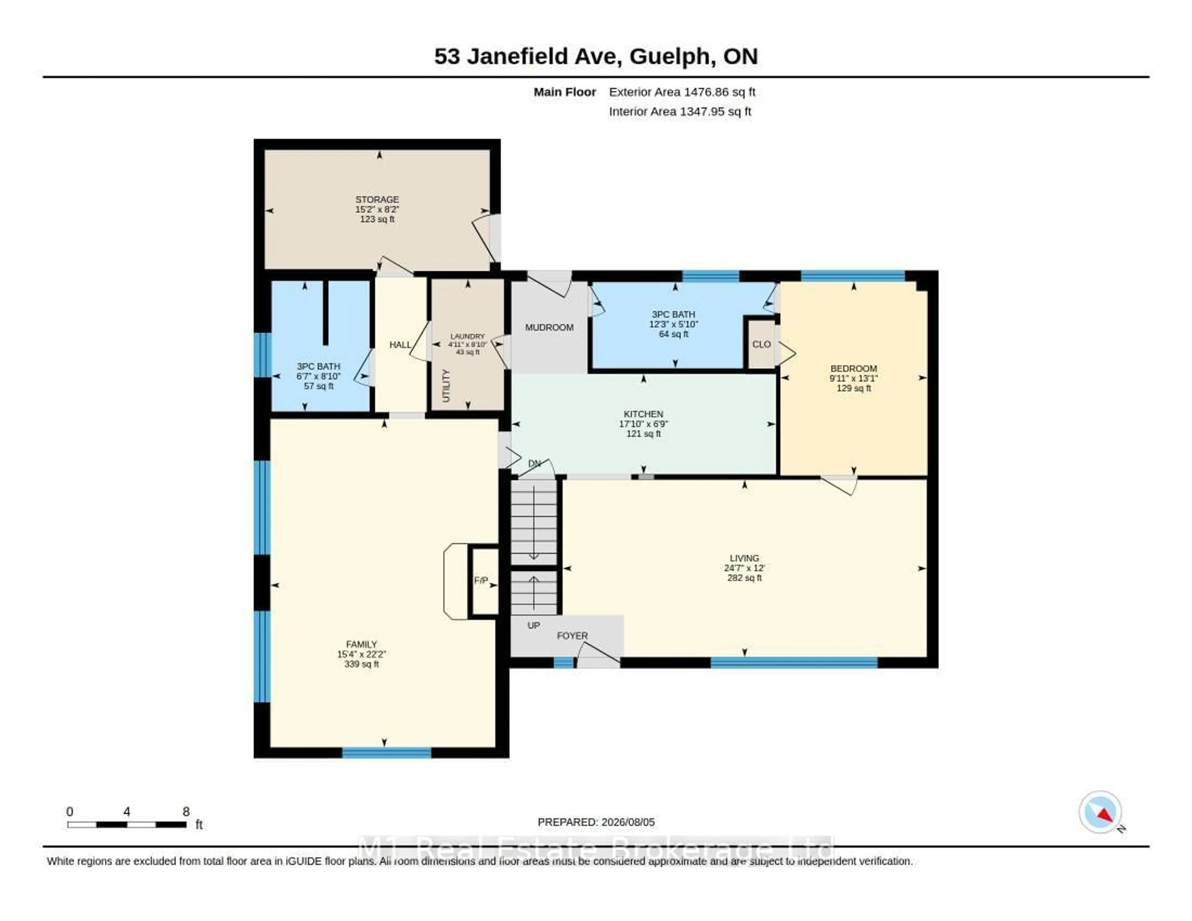 Floor plan for 53 Janefield Ave, Guelph Ontario N1G 2L4