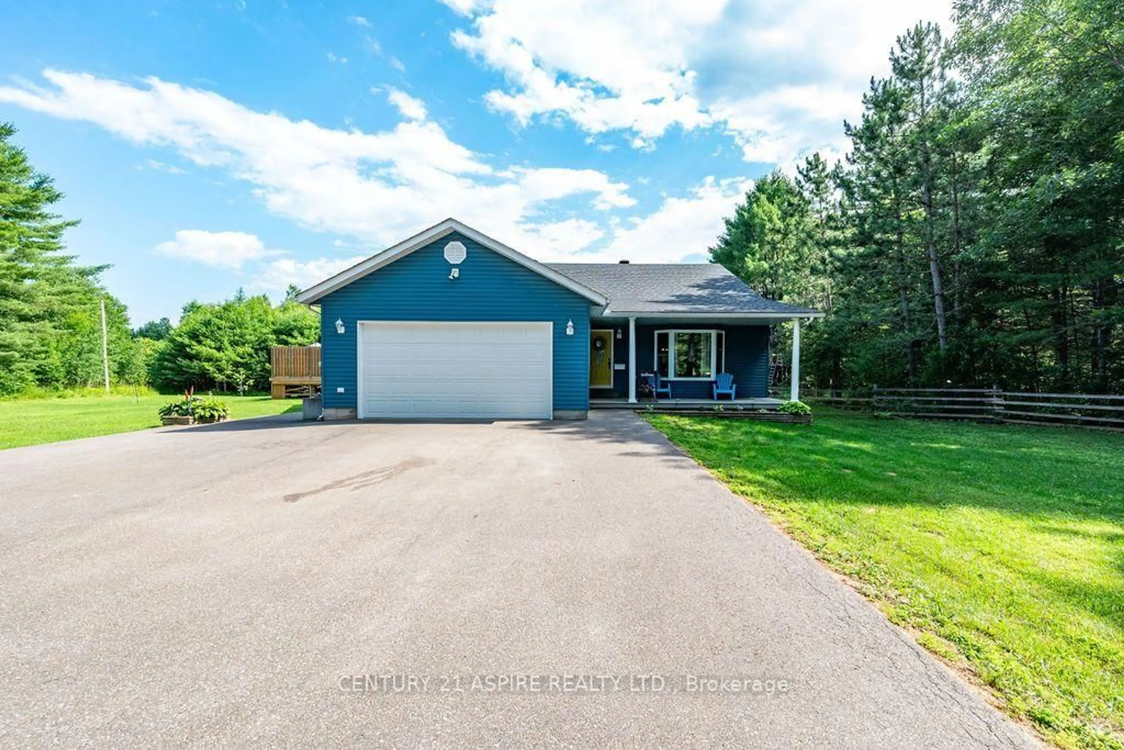 A pic from outside/outdoor area/front of a property/back of a property/a pic from drone, water/lake/river/ocean view for 48 Plum Tree Lane, Petawawa Ontario K8H 2W8