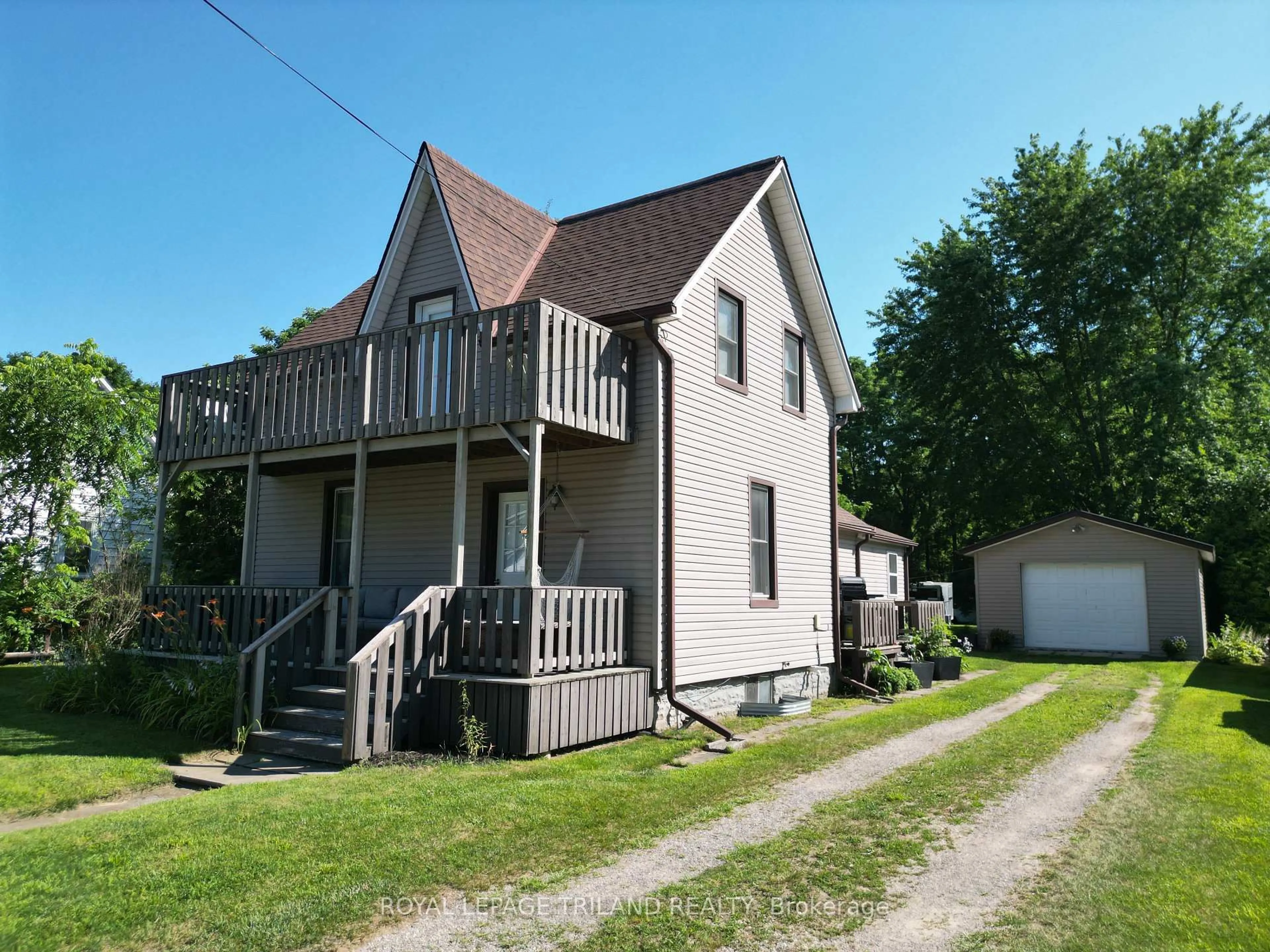 A pic from outside/outdoor area/front of a property/back of a property/a pic from drone, street for 177 Furnival Rd, West Elgin Ontario N0L 2P0