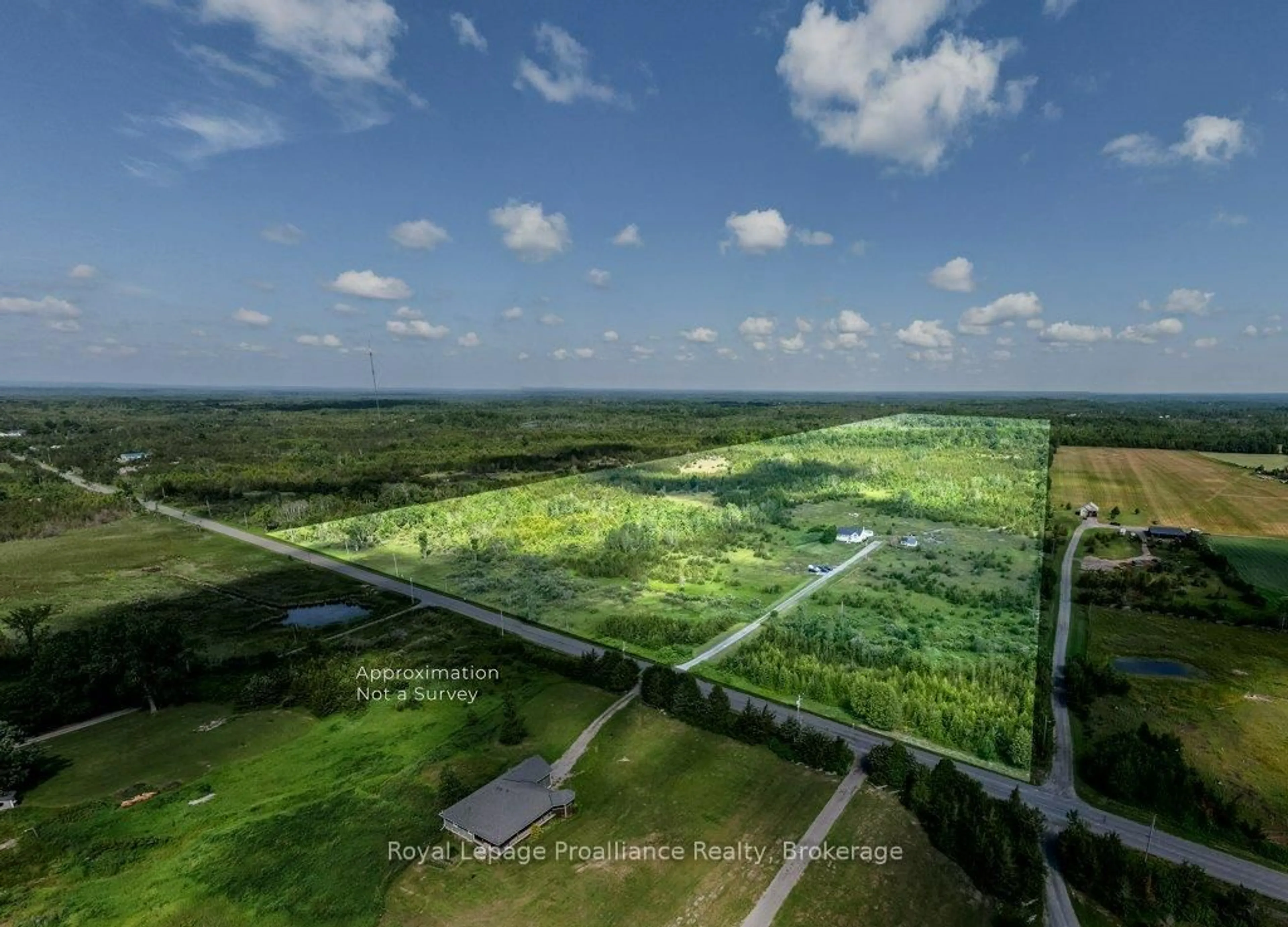 A pic from outside/outdoor area/front of a property/back of a property/a pic from drone, water/lake/river/ocean view for 1075 Enright Rd, Shannonville Ontario K0K 3A0