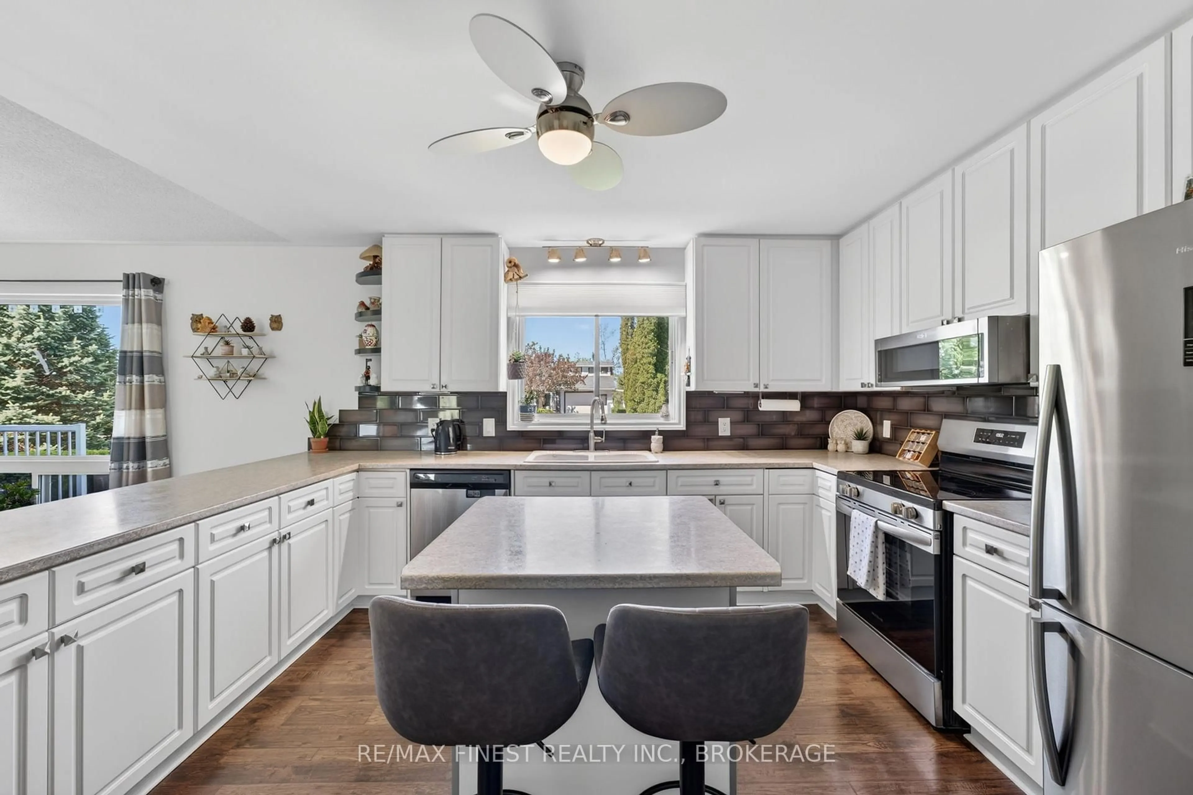 Open concept kitchen, ceramic/tile floor for 3 Mary Ave, Prince Edward County Ontario K0K 3L0