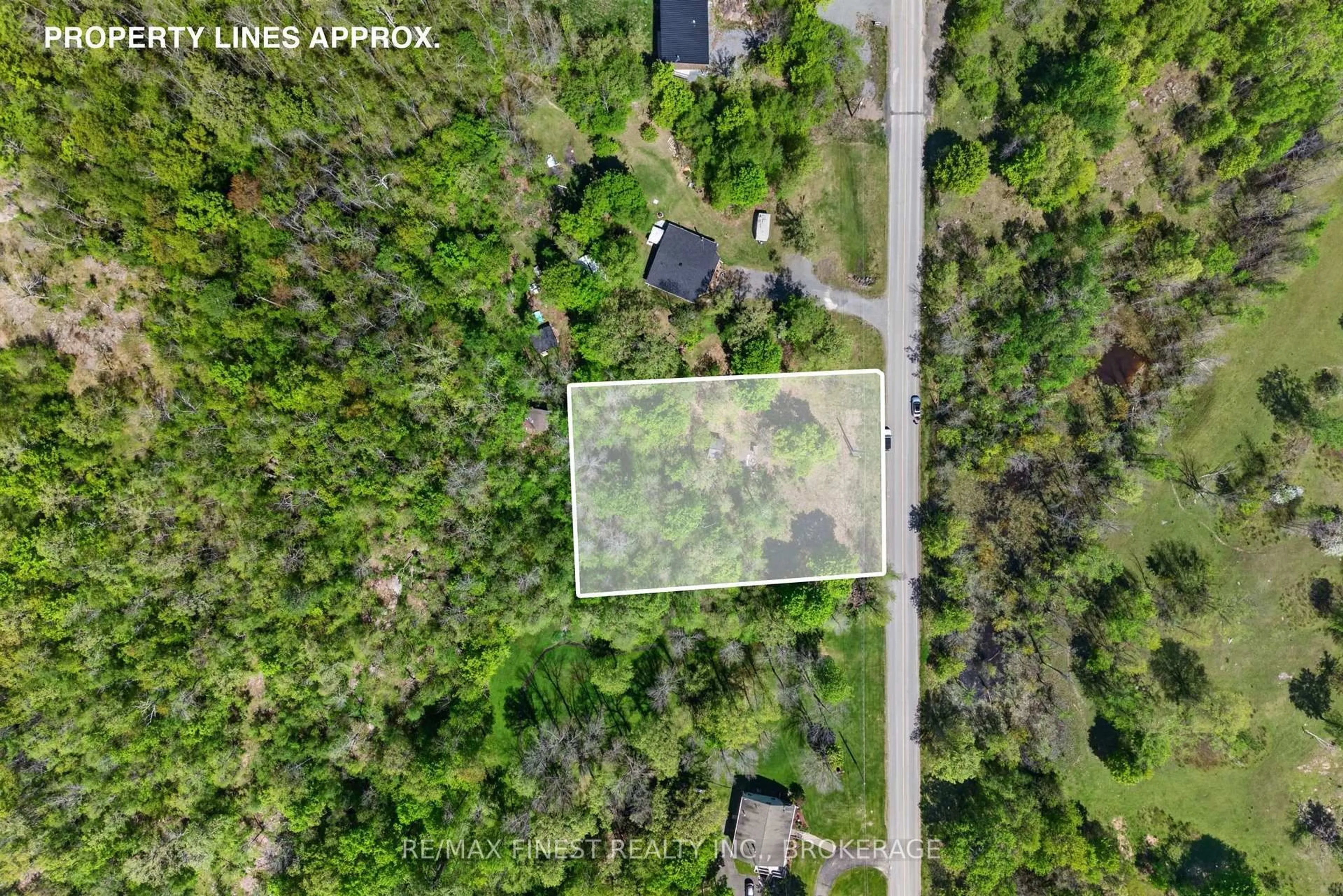 A pic from outside/outdoor area/front of a property/back of a property/a pic from drone, forest/trees view for 0 Church Rd, Kaladar Ontario K0K 1Z0