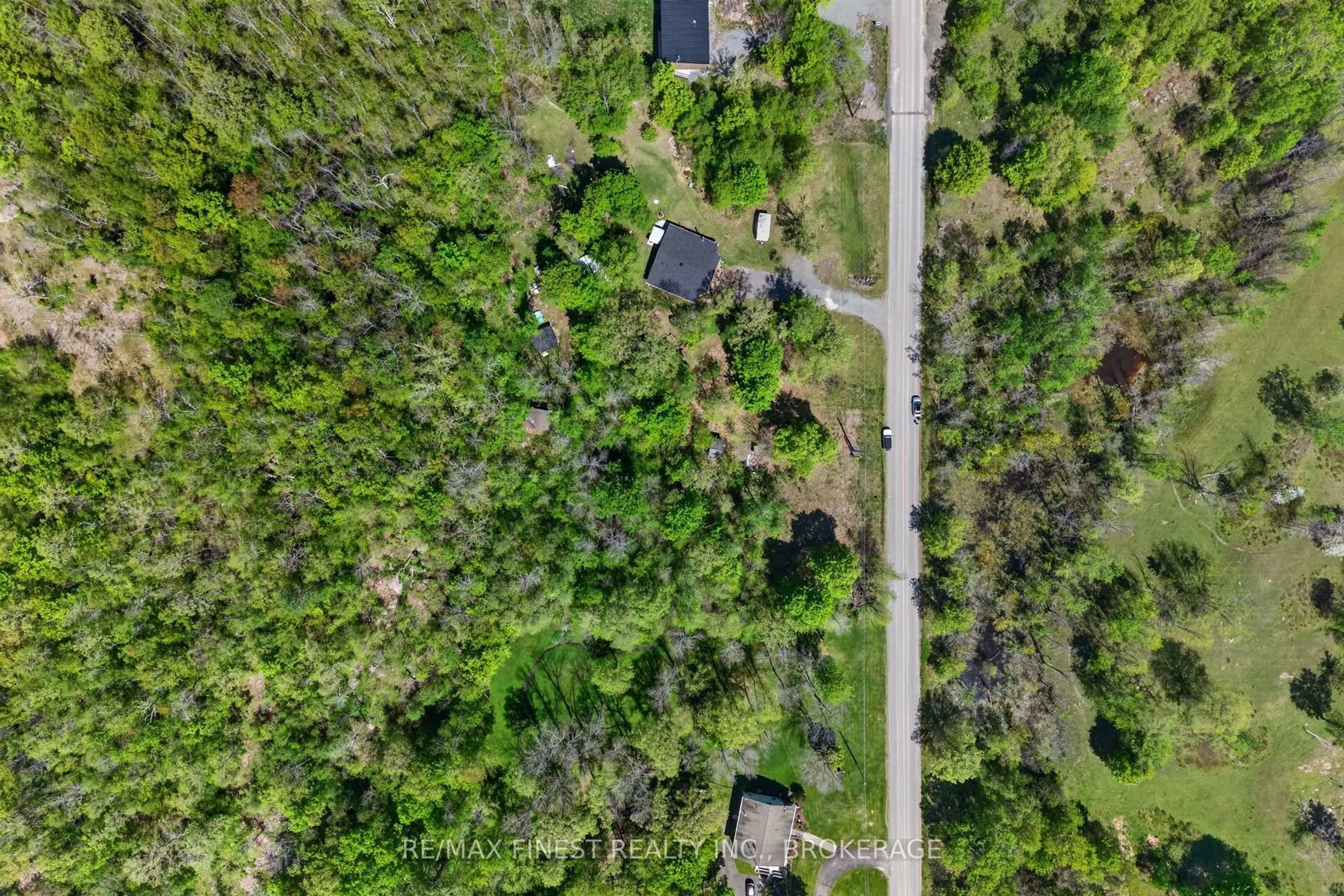 A pic from outside/outdoor area/front of a property/back of a property/a pic from drone, forest/trees view for 0 Church Rd, Kaladar Ontario K0K 1Z0
