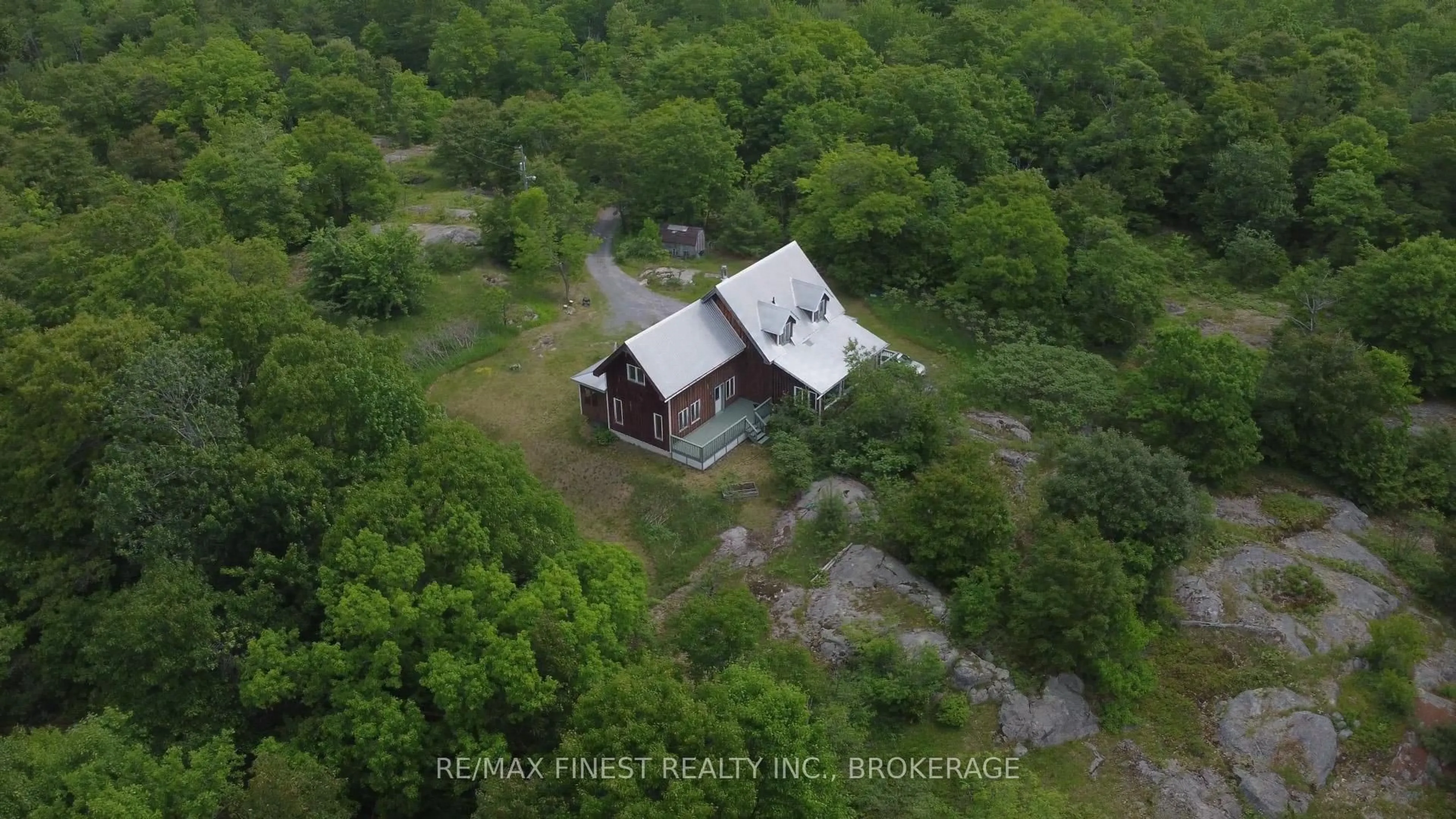 A pic from outside/outdoor area/front of a property/back of a property/a pic from drone, building for 1146 Fourth Lake Rd, Parham Ontario K0H 2K0