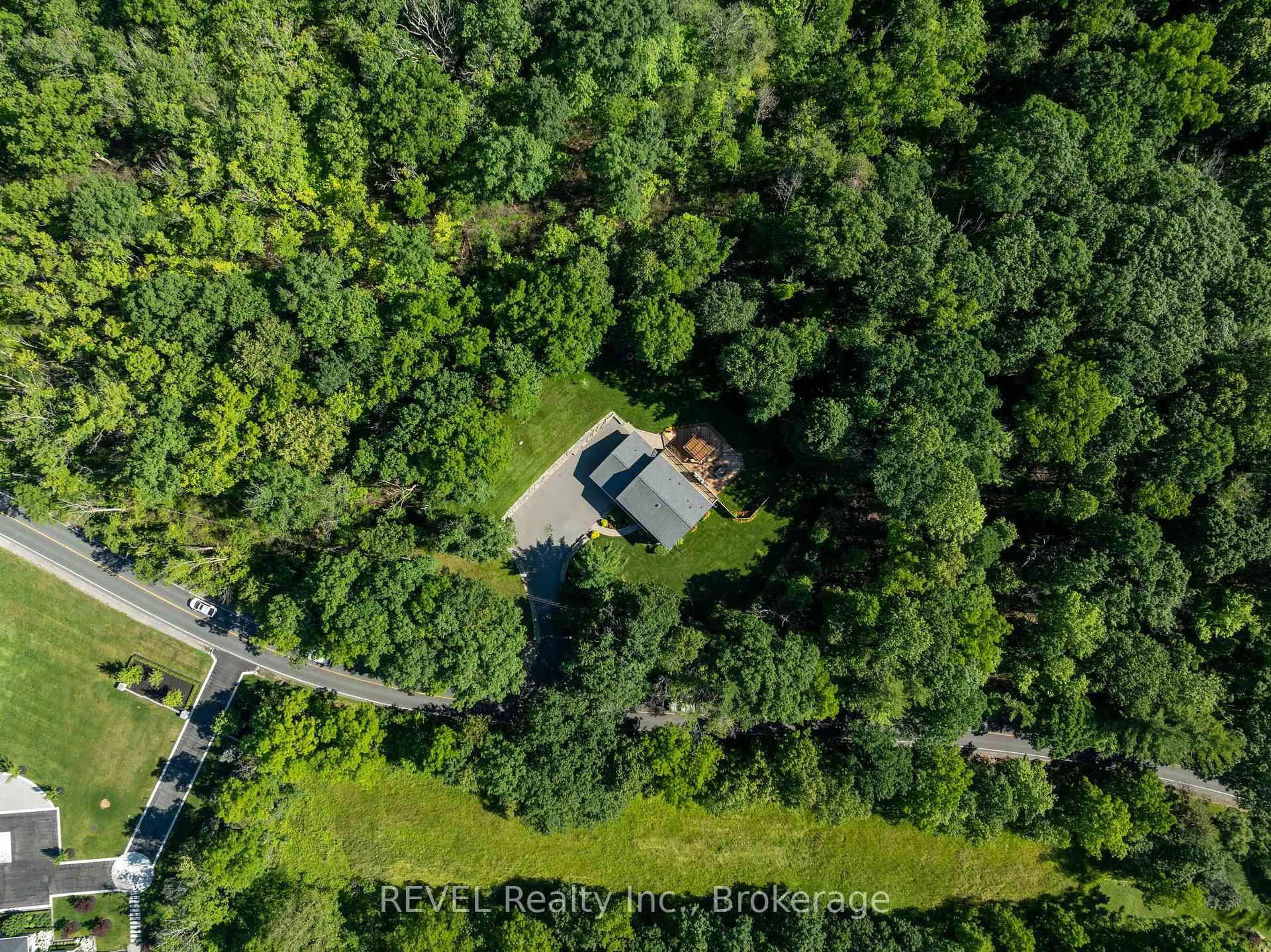A pic from outside/outdoor area/front of a property/back of a property/a pic from drone, forest/trees view for 2791 DECEW Rd, St. Catharines Ontario L2S 4E6